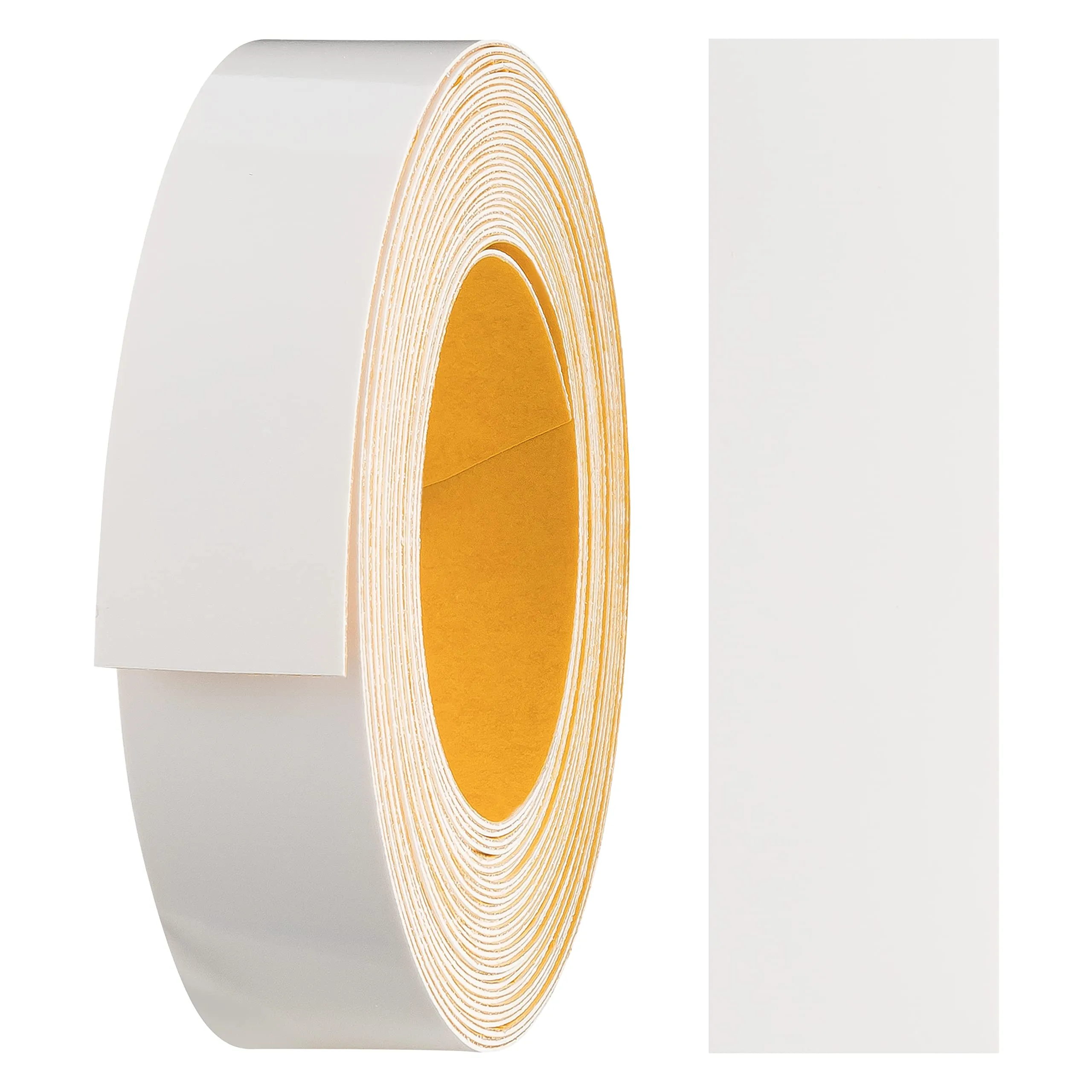 haggiy Nastro per bordi autoadesivo in melammina, 18 mm x 5 m, bianco lucido - immagine 1