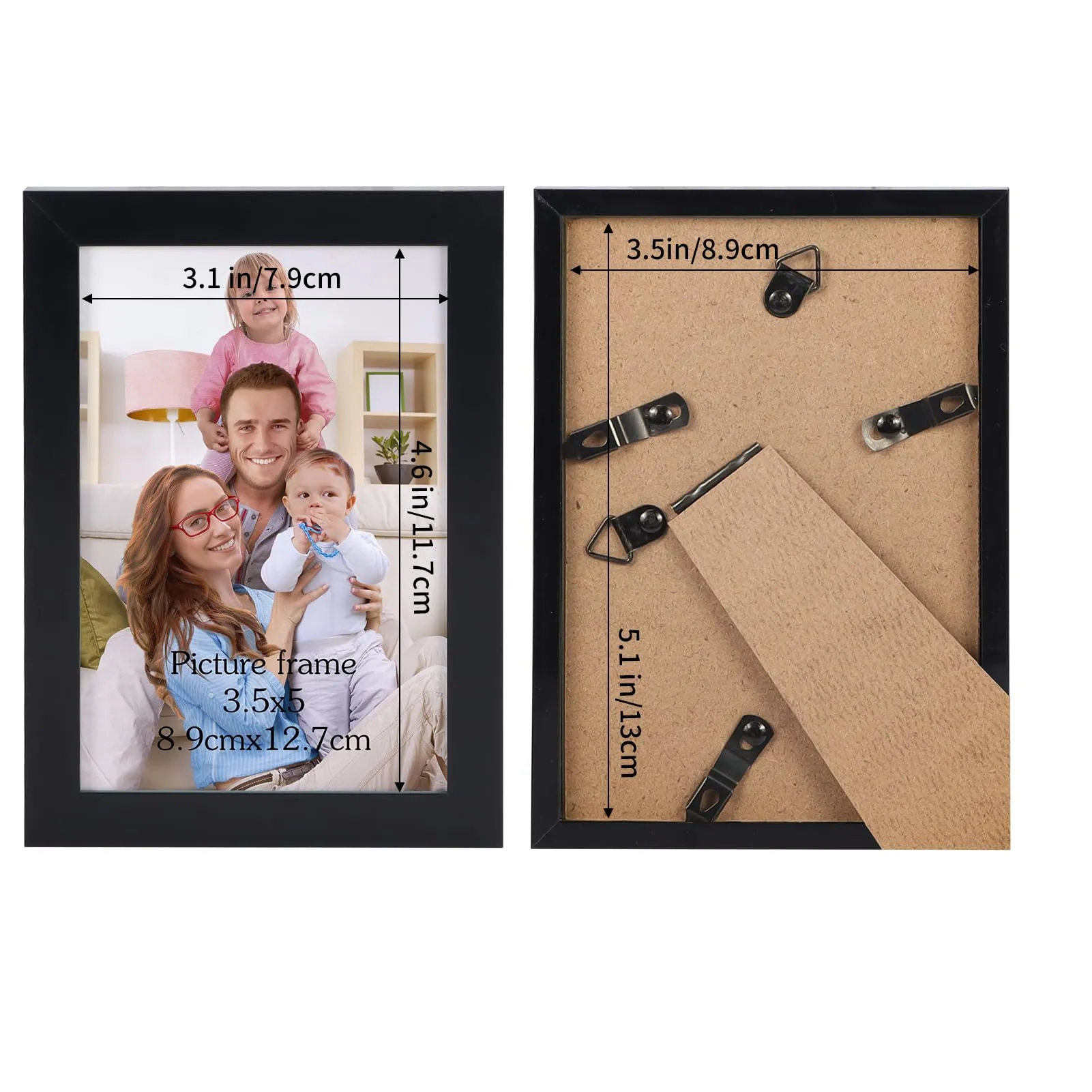 Giftgarden Cornice in PVC 9x13cm, Nera - immagine 2