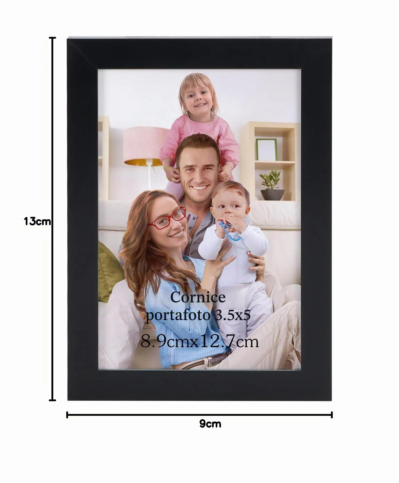 Giftgarden Cornice in PVC 9x13cm, Nera - immagine 7
