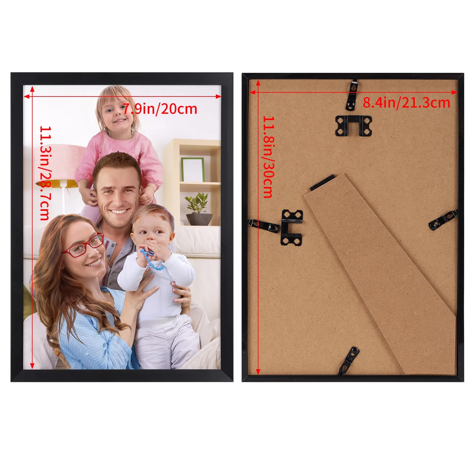 Giftgarden Cornice A4 in PVC, Nero, 1 Pezzo - immagine 2