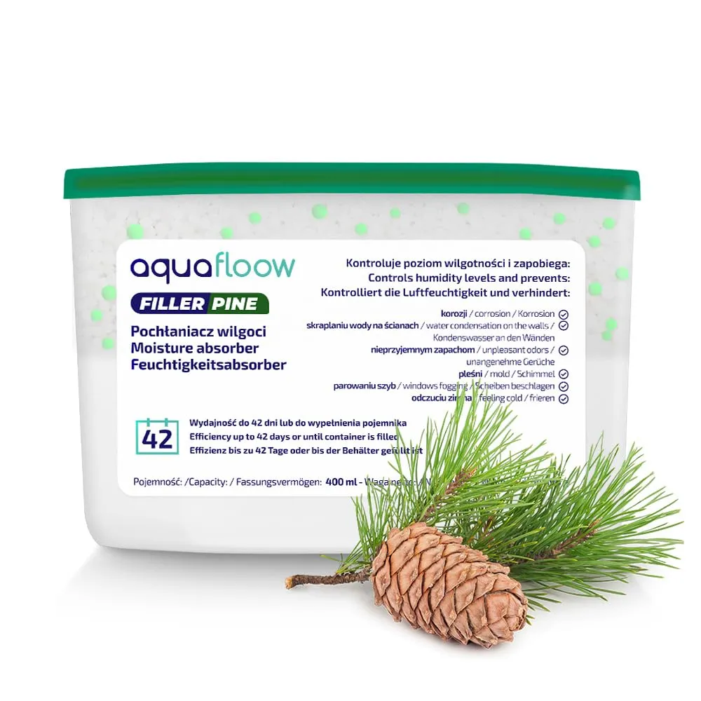 Aquafloow Assorbitore di Umidità 400 ml, Pine, 3 Pezzi - immagine 3