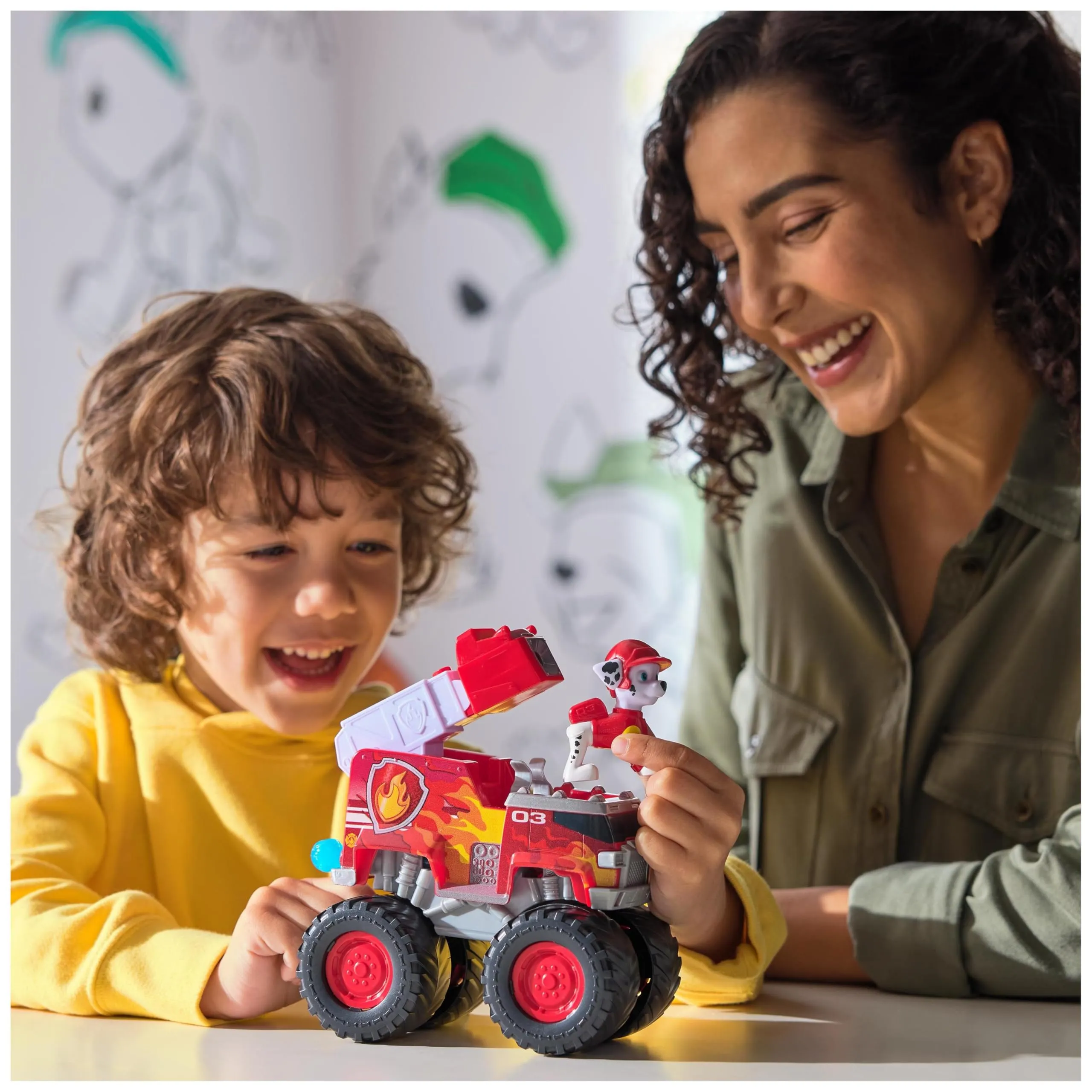 Paw Patrol Rescue Wheels Camion dei Pompieri di Marshall - immagine 2
