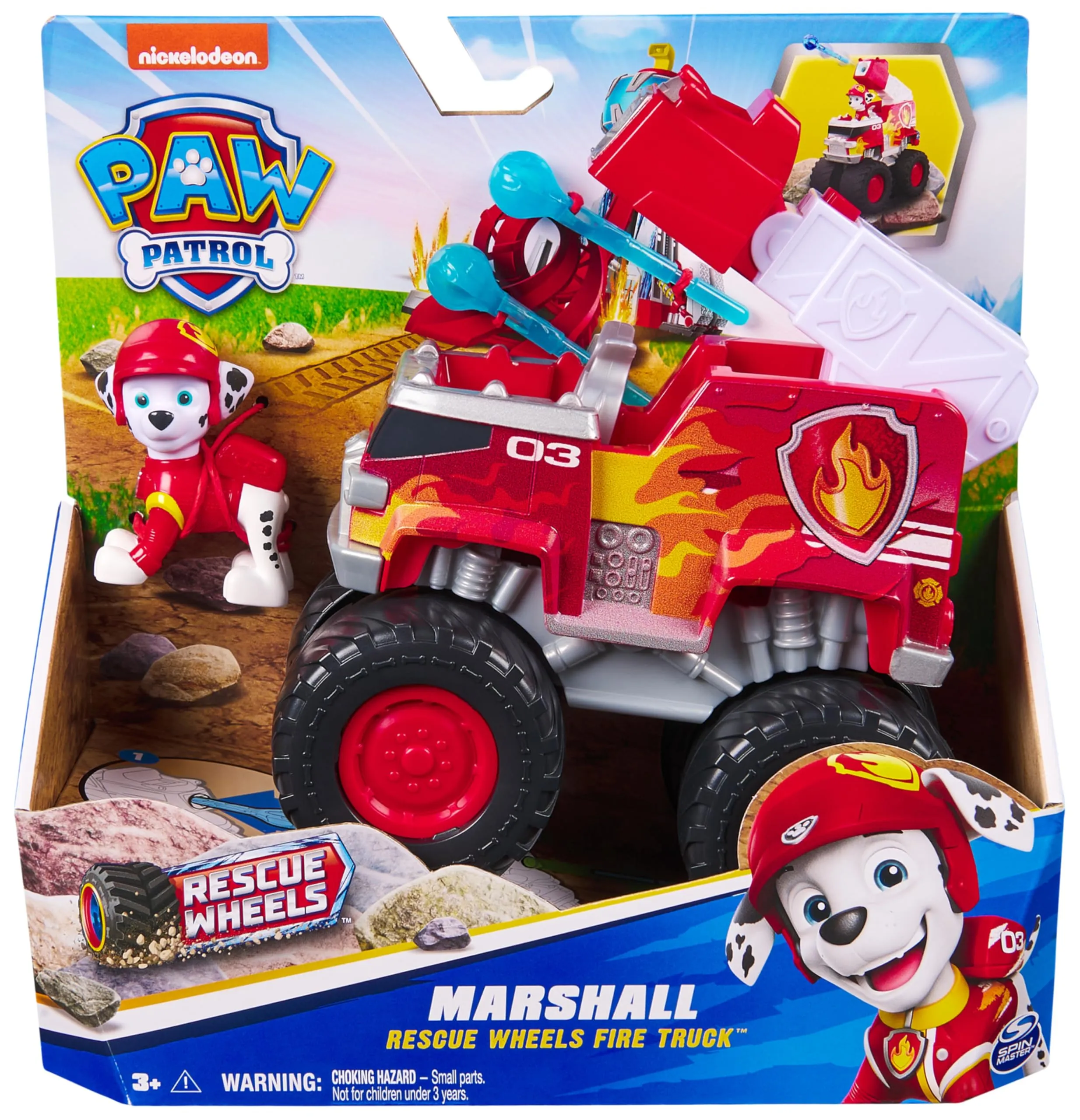 Paw Patrol Rescue Wheels Camion dei Pompieri di Marshall - immagine 3