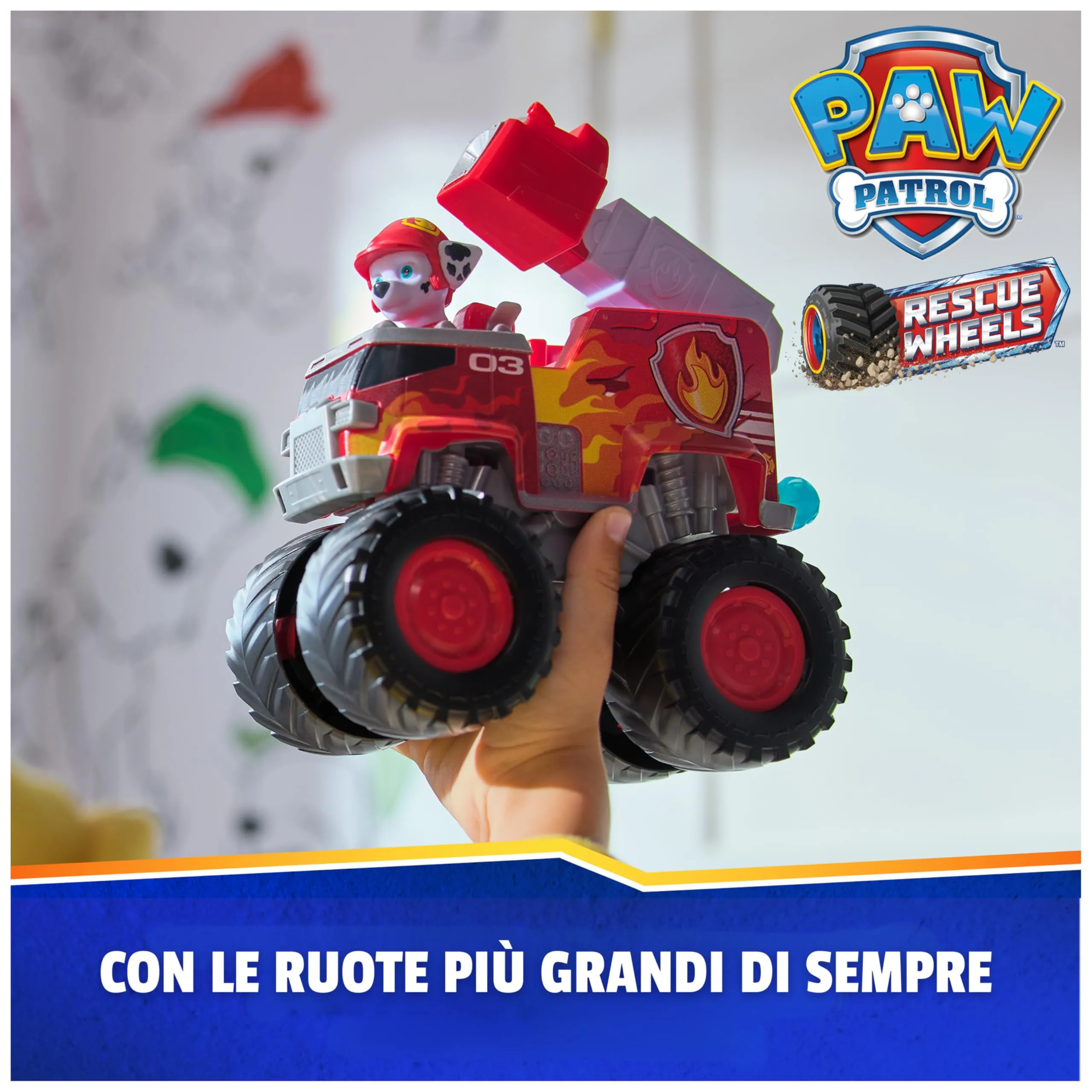 Paw Patrol Rescue Wheels Camion dei Pompieri di Marshall - immagine 4