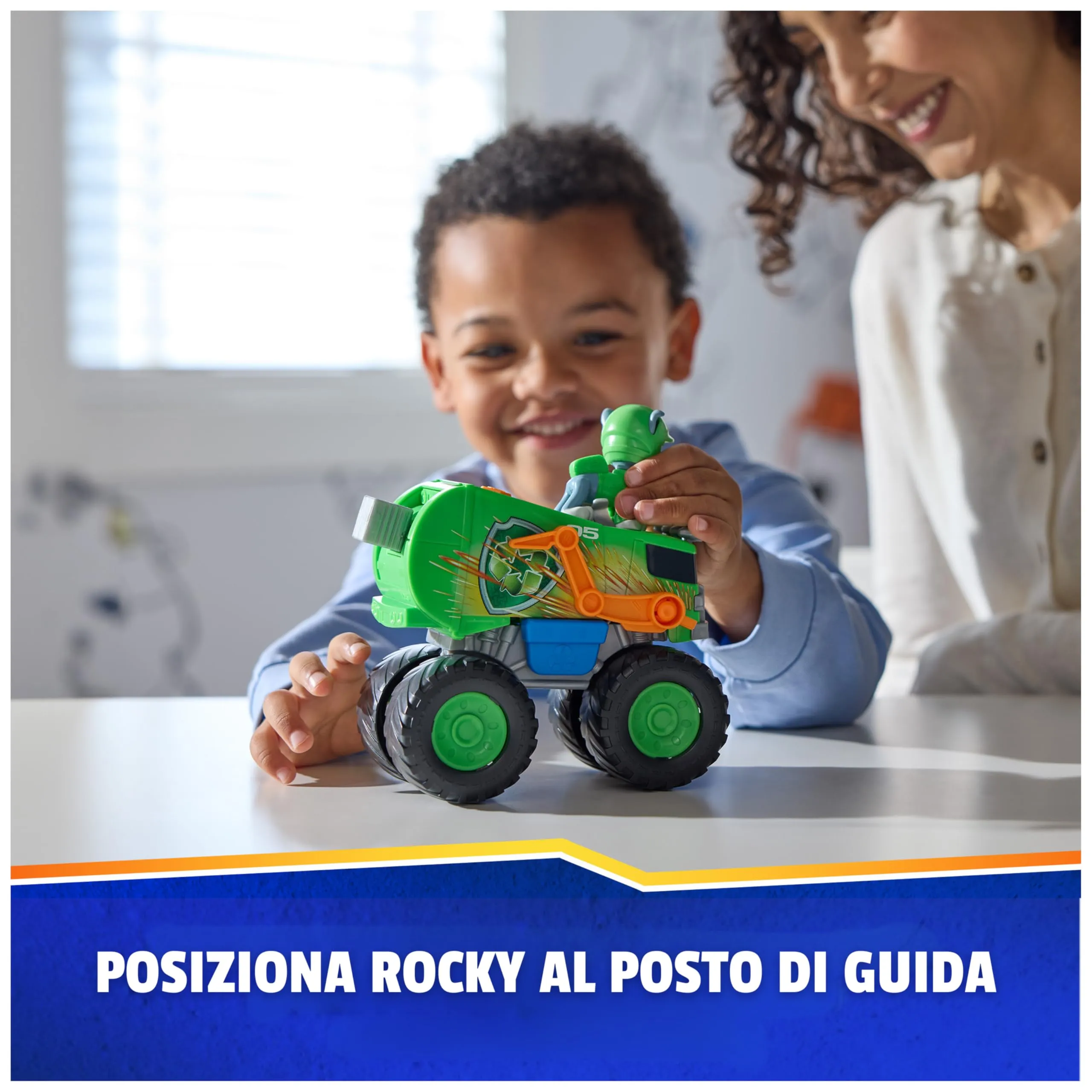 Paw Patrol Rescue Wheels Camion per la Raccolta Differenziata di Rocky con Lanciamissili e Action Figure - immagine 8