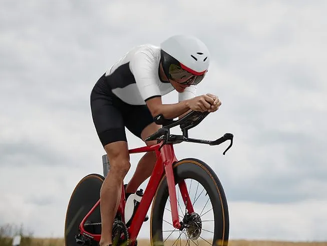 Lo.gas Trisuit Uomo Triathlon Tuta a Maniche Corte Traspirante Asciugatura Rapida - immagine 6