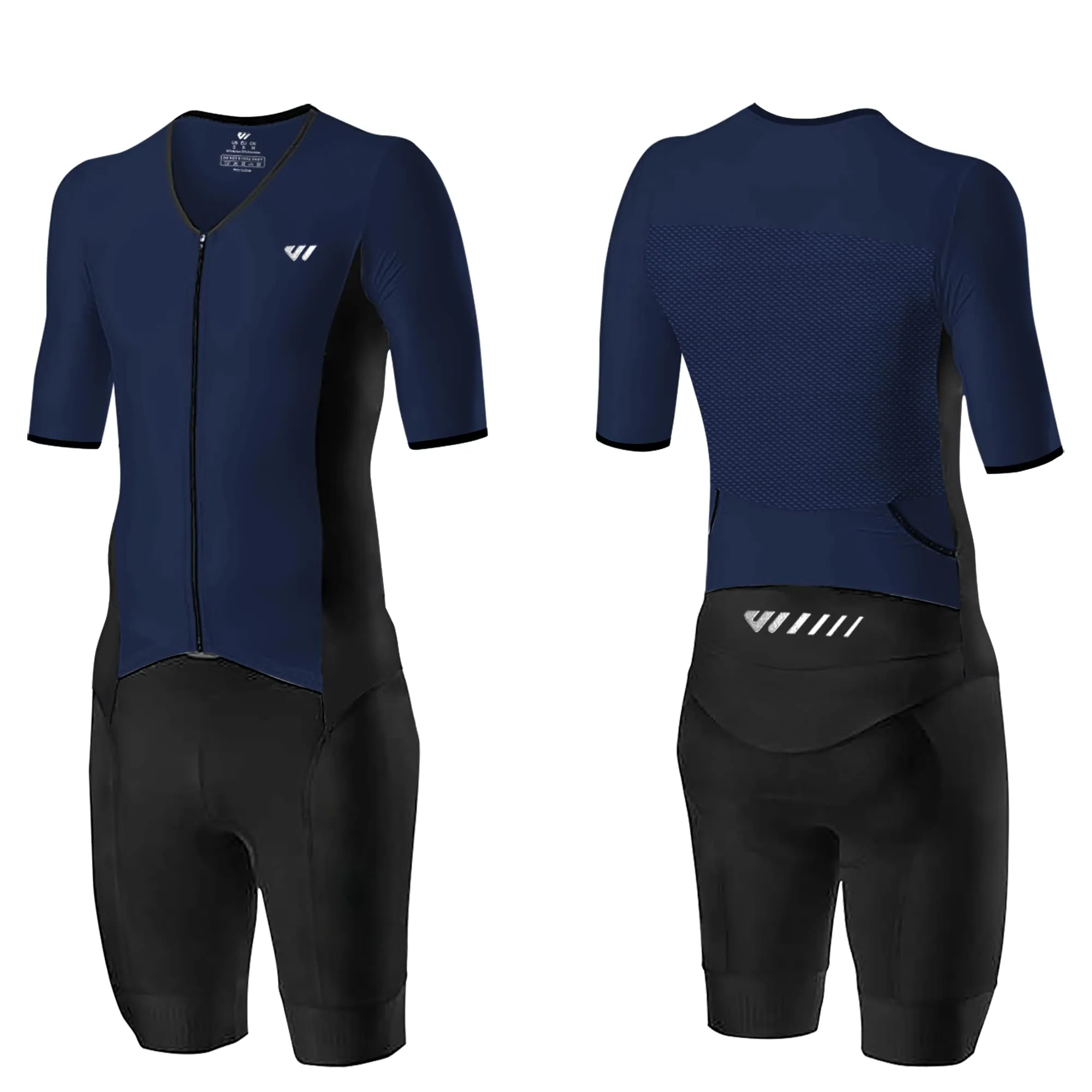 Lo.gas Trisuit Uomo Triathlon Tuta a Maniche Corte Traspirante Asciugatura Rapida - immagine 1
