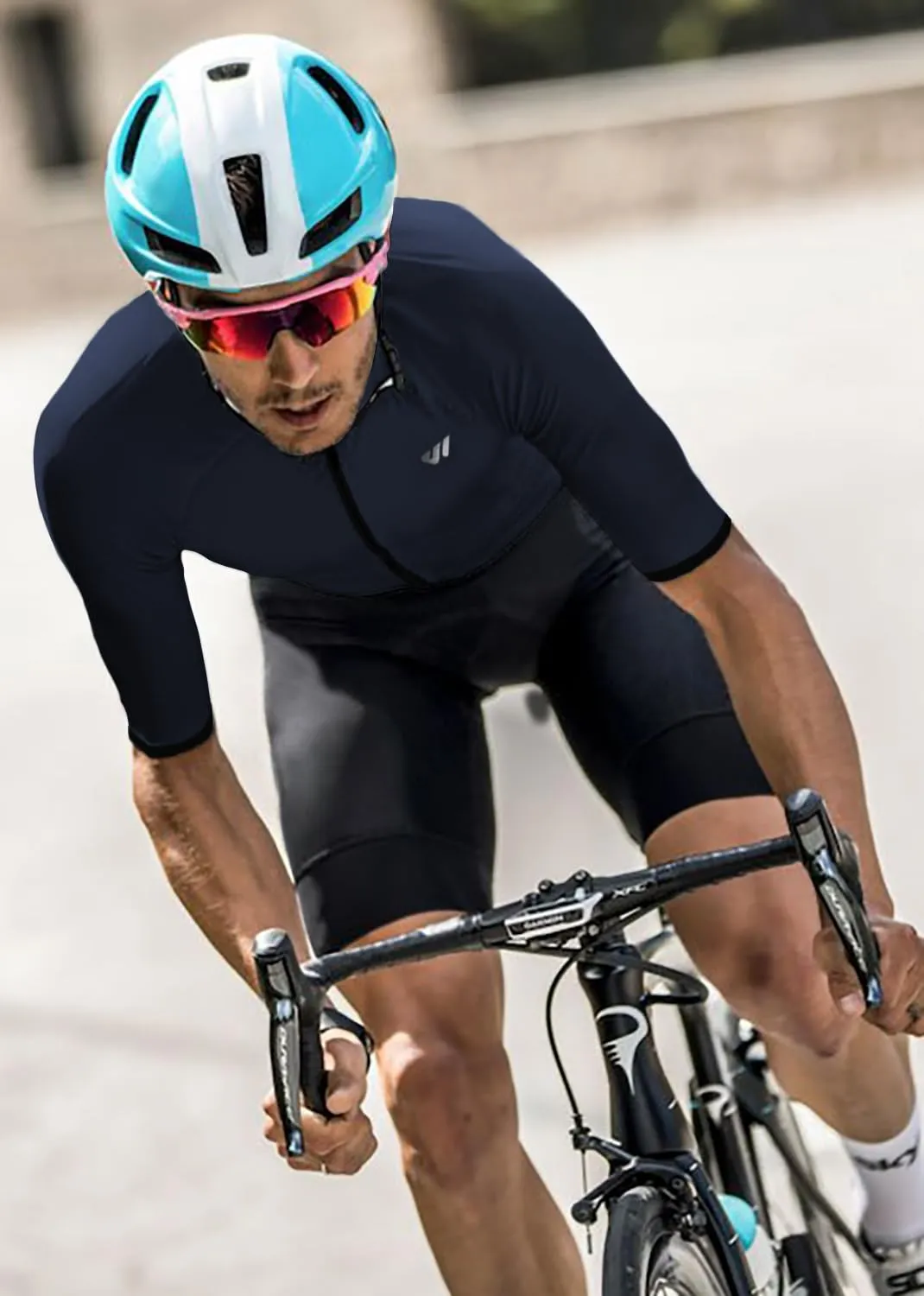 Lo.gas Trisuit Uomo Triathlon Tuta a Maniche Corte Traspirante Asciugatura Rapida - immagine 6