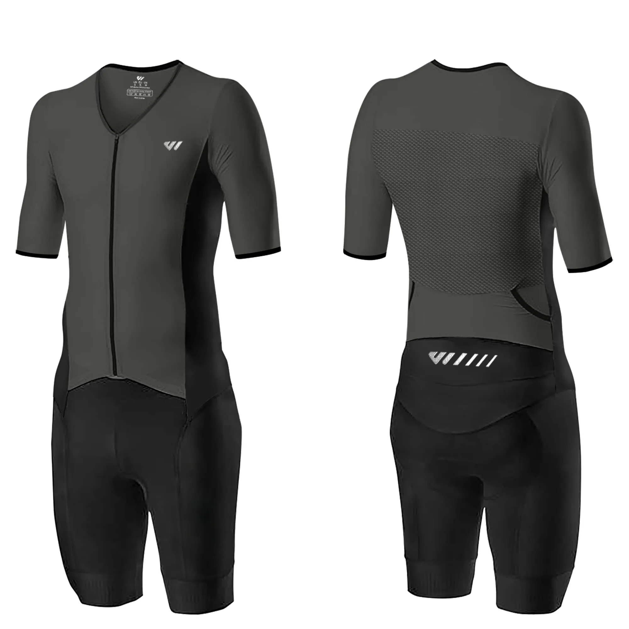 Lo.gas Trisuit Uomo Triathlon Tuta a Maniche Corte Traspirante Asciugatura Rapida - immagine 1