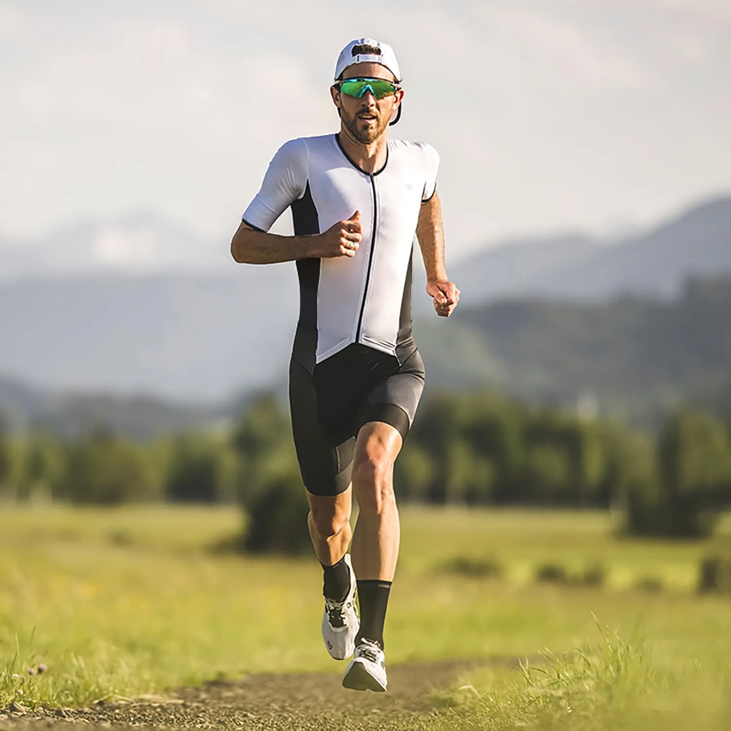 Lo.gas Trisuit Uomo Triathlon Tuta a Maniche Corte Traspirante Asciugatura Rapida - immagine 5