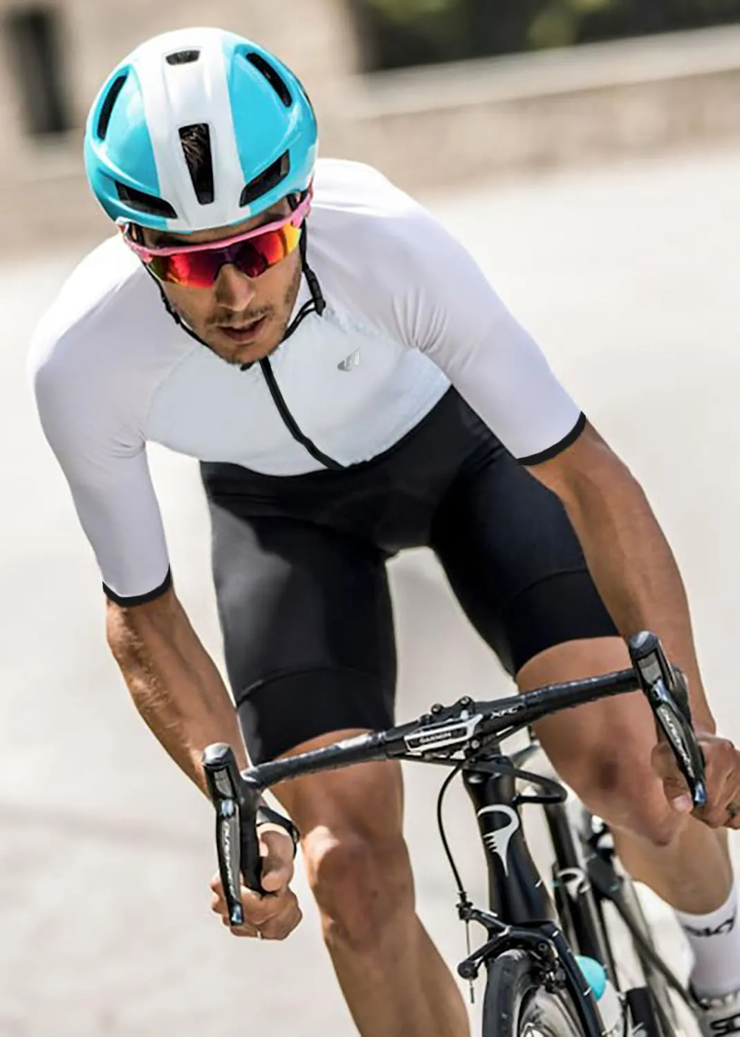Lo.gas Trisuit Uomo Triathlon Tuta a Maniche Corte Traspirante Asciugatura Rapida - immagine 7