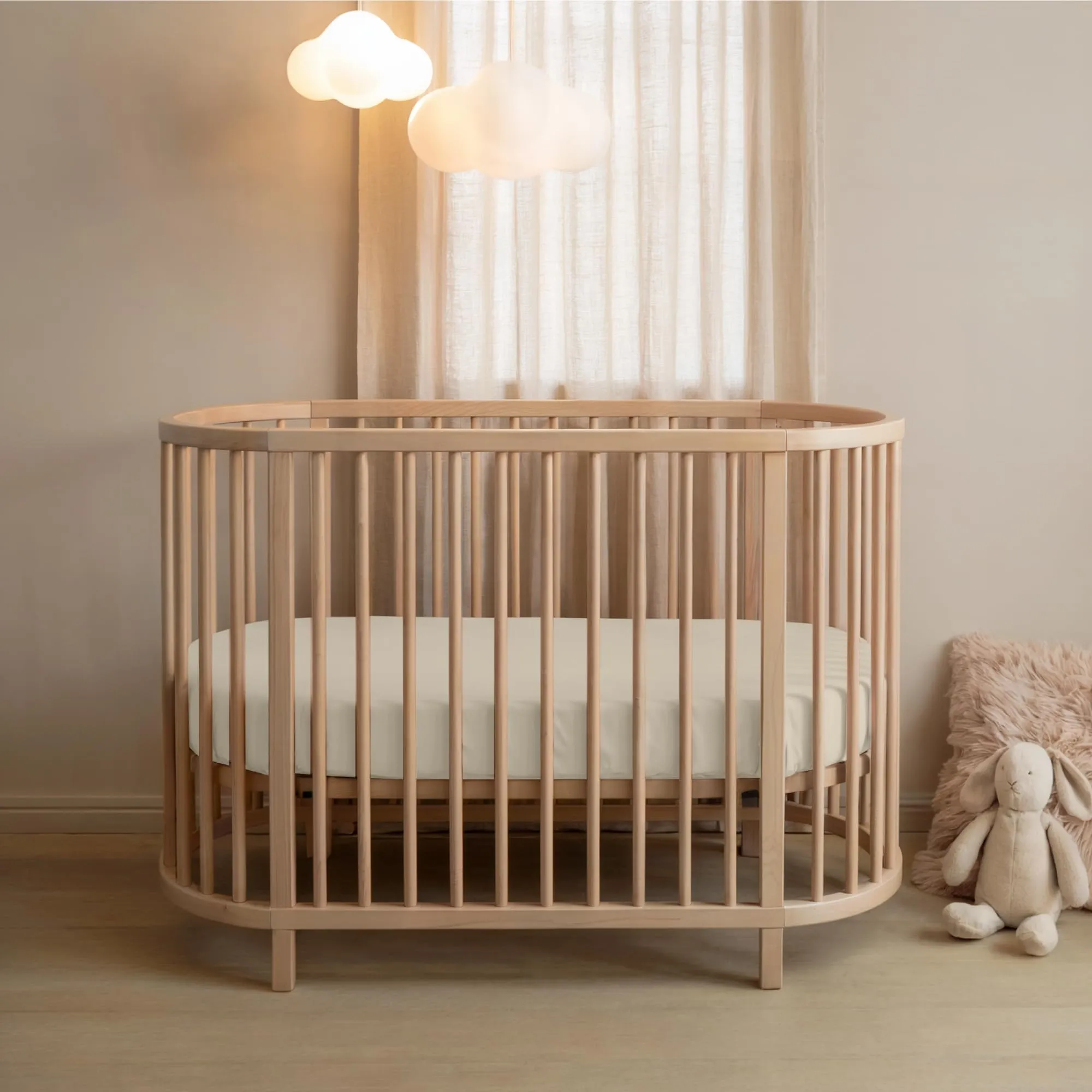 Dreamzie Set 2 Lenzuoli con Angoli in Cotone per Bambini 40x80 Beige Oeko Tex certificato - immagine 5