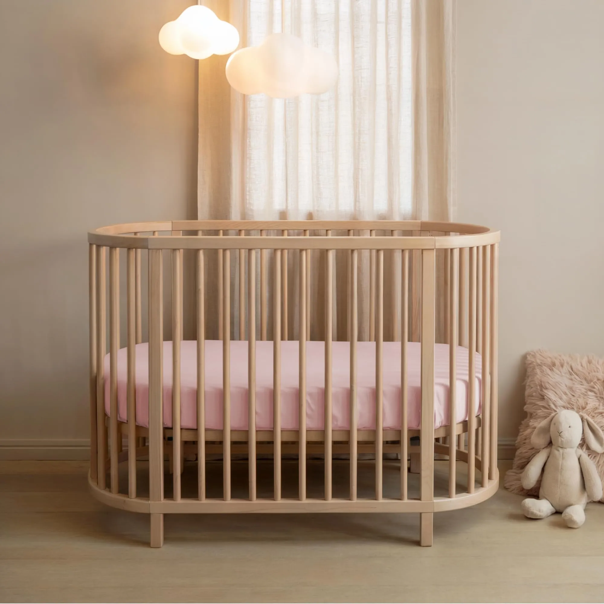 Dreamzie Set 2 Lenzuoli con Angoli in Cotone per Bambini 40x80 Rosa Oeko Tex Certificato - immagine 5