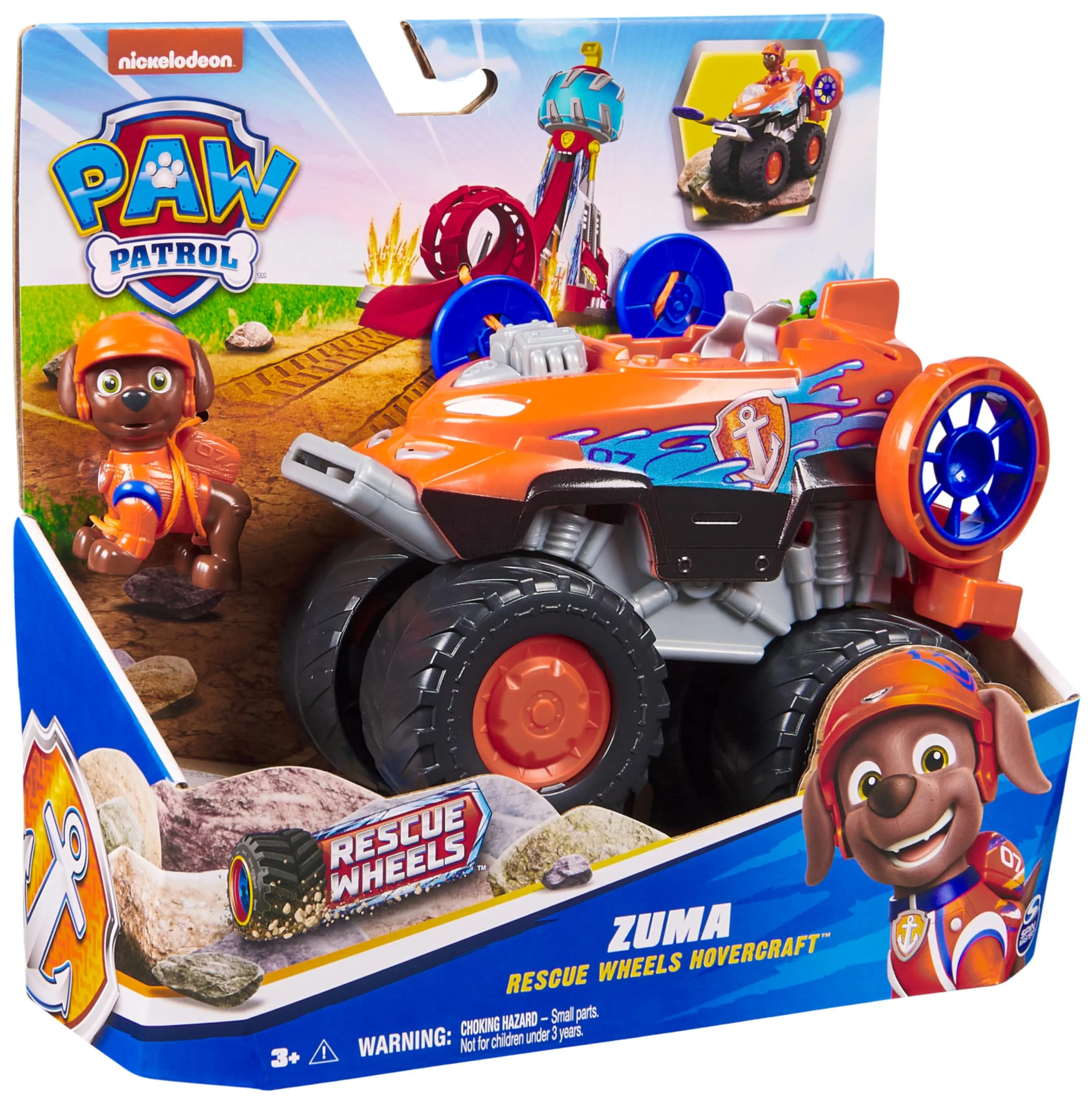 Paw Patrol Rescue Wheels Hovercraft di Zuma Veicolo Giocattolo - immagine 10