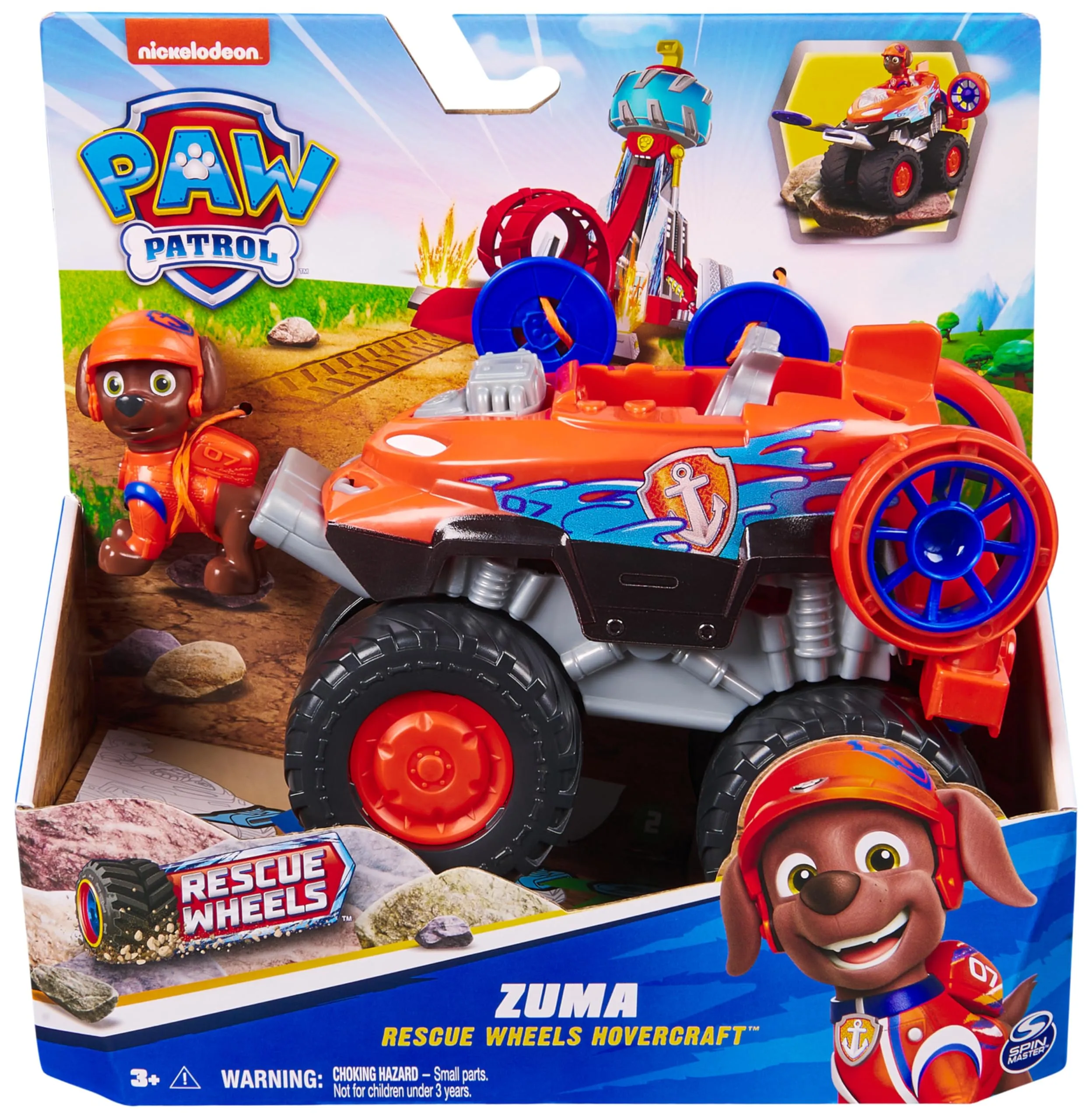 Paw Patrol Rescue Wheels Hovercraft di Zuma Veicolo Giocattolo - immagine 11