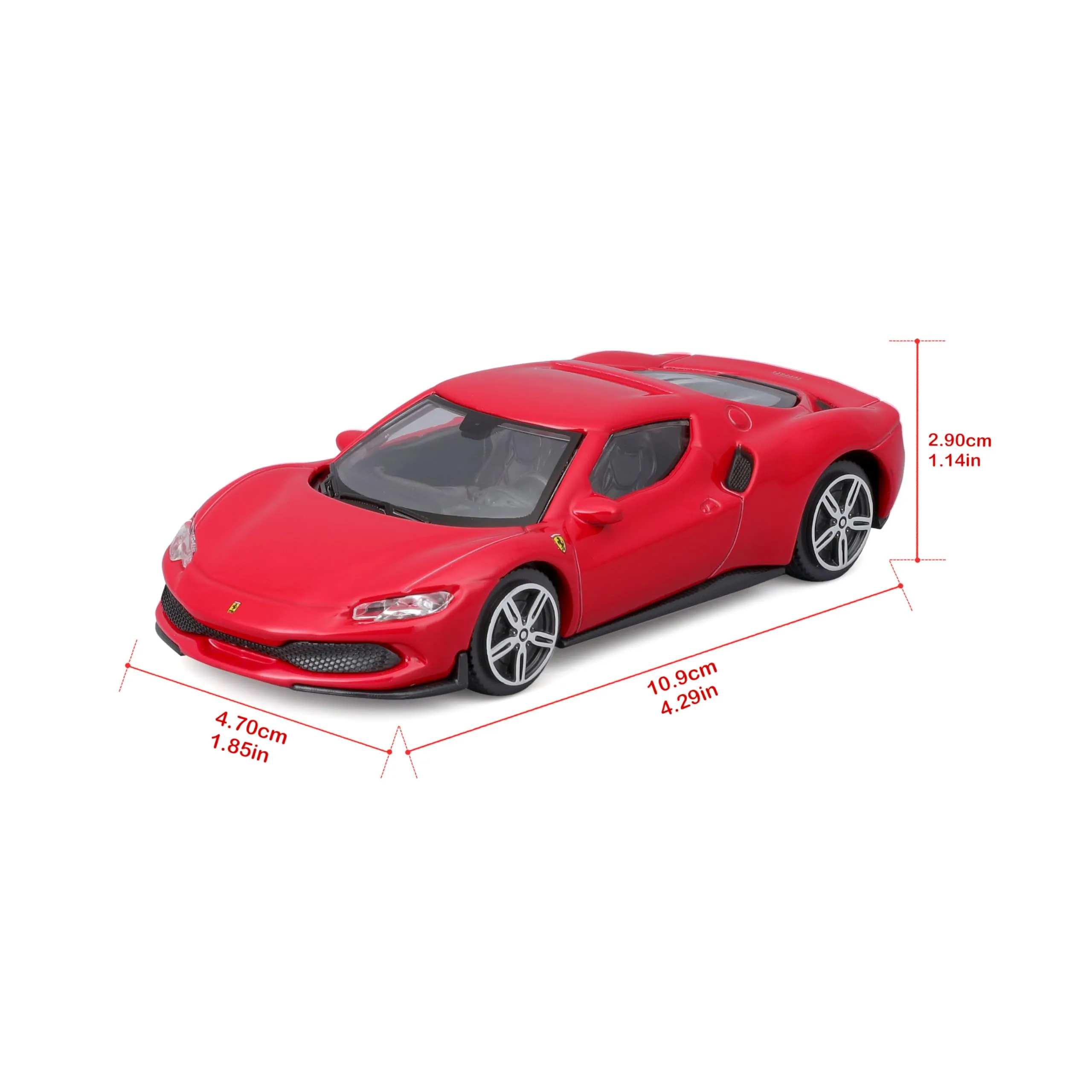 Bburago Ferrari 296 GTB R&P 1:43 Scale Model Car - immagine 3