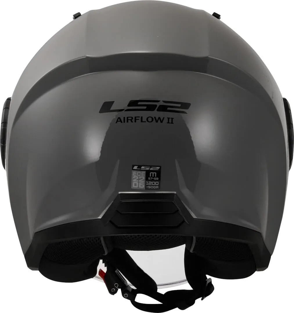 LS2 Airflow II Jet Helmet - Nardo Grey, XL - immagine 4