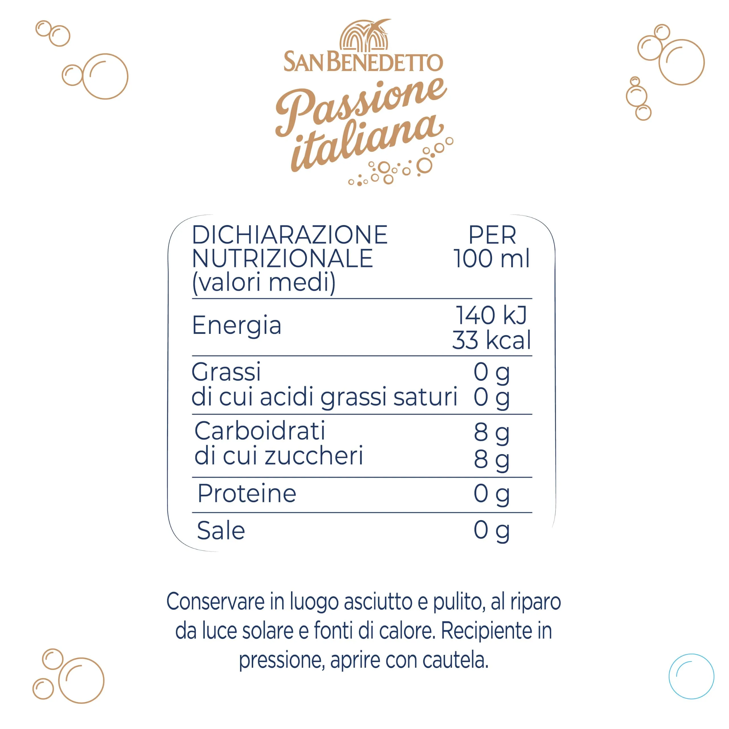 San Benedetto Passione Italiana Gassosa, 12x400 ml - immagine 2