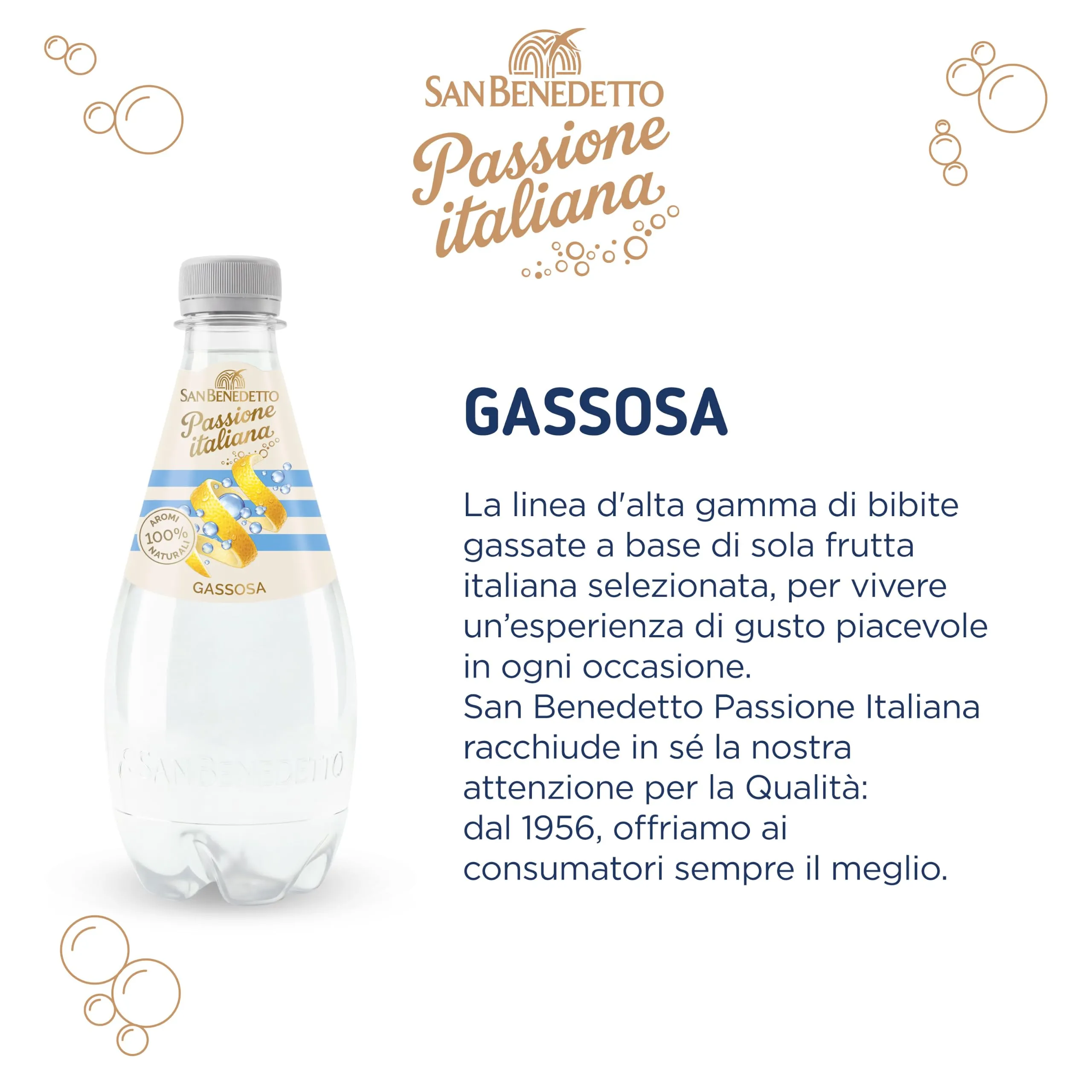 San Benedetto Passione Italiana Gassosa, 12x400 ml - immagine 4