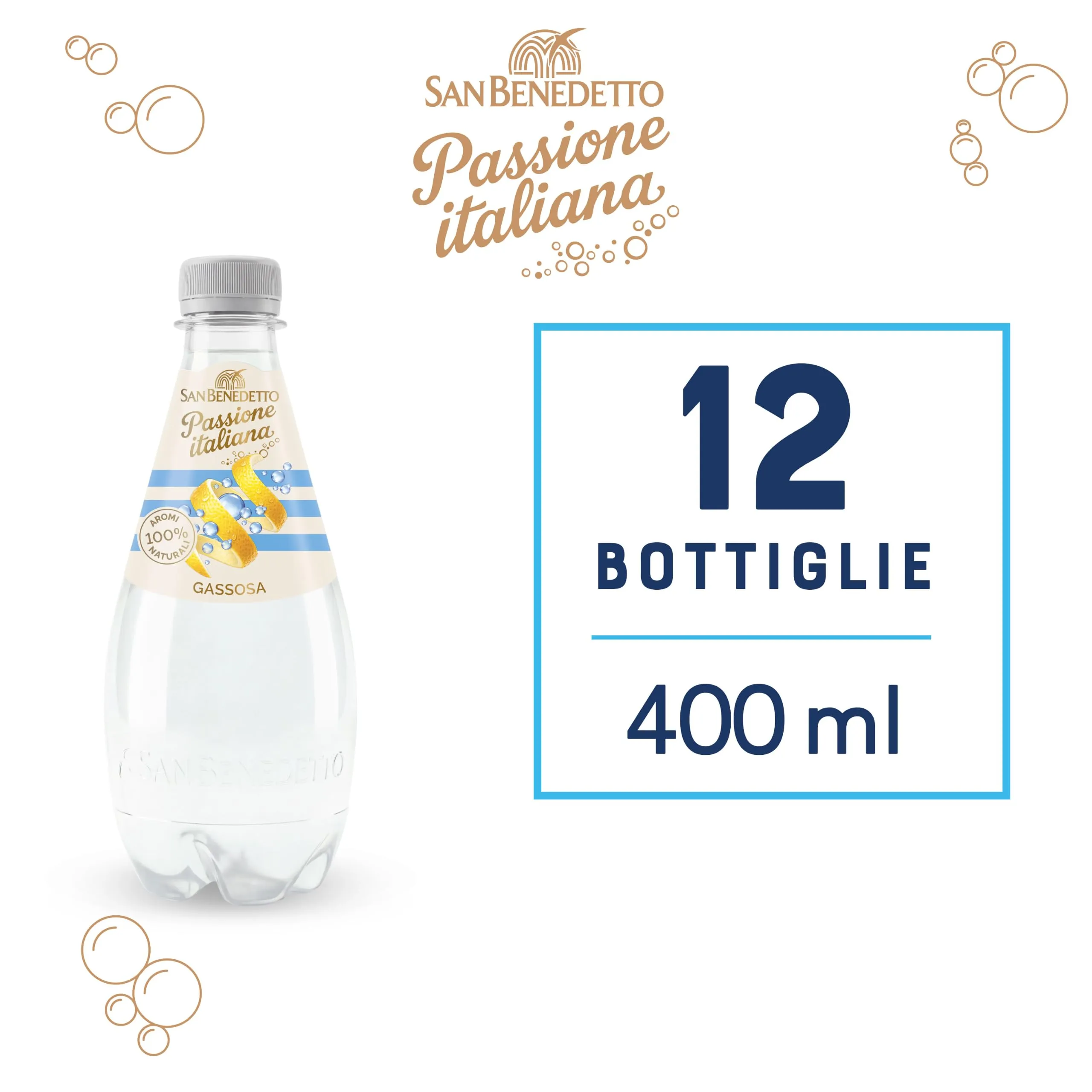 San Benedetto Passione Italiana Gassosa, 12x400 ml - immagine 5