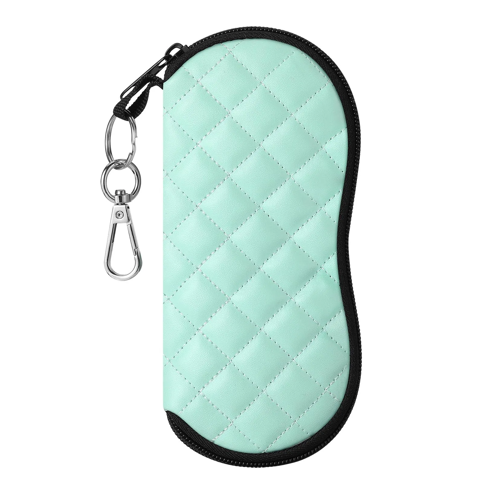 MoKo Astuccio per Occhiali da Sole in Neoprene con Clip da Cintura - Rombo Verde - immagine 1