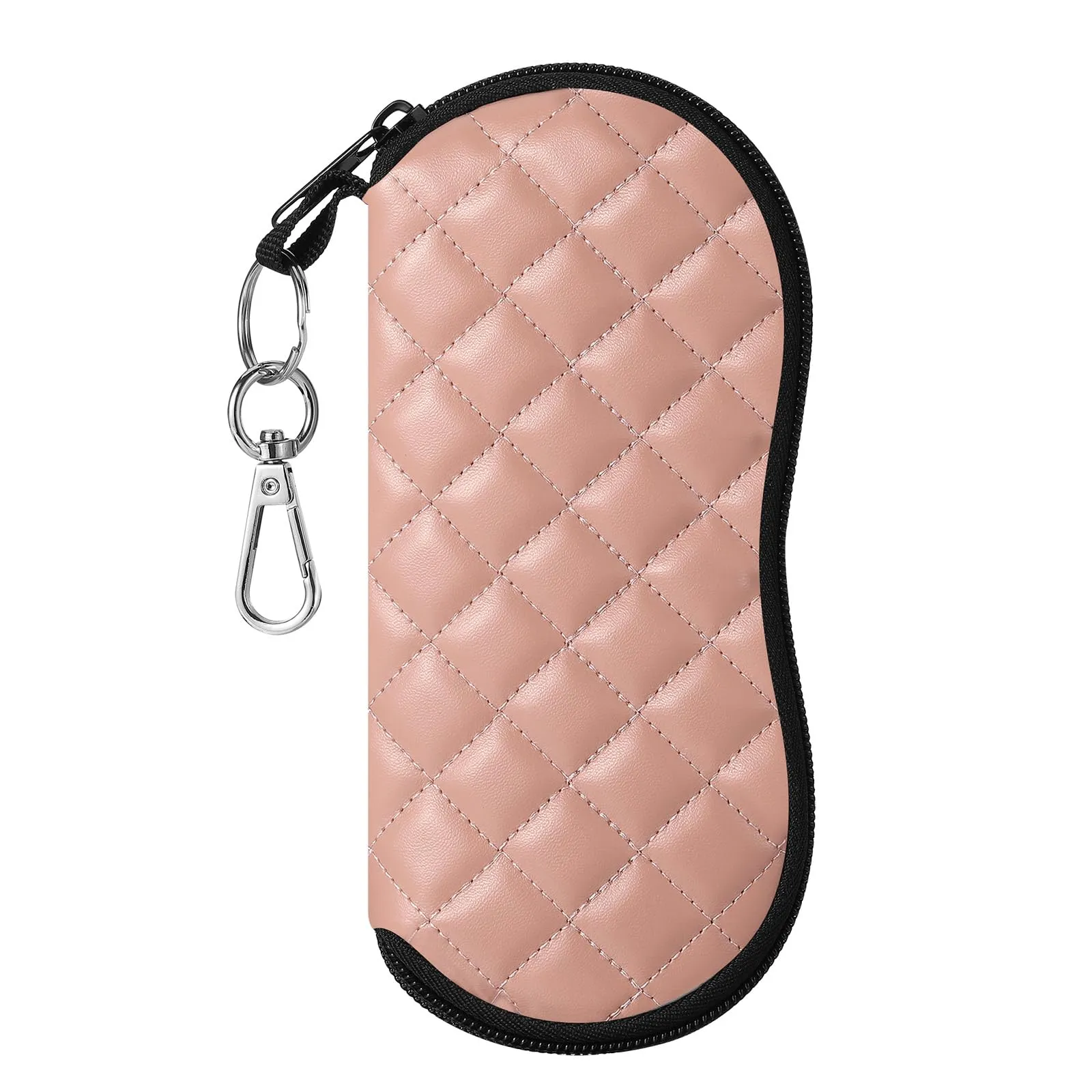 MoKo Astuccio per Occhiali in Neoprene con Clip da Cintura - Rombo Rosa - immagine 1