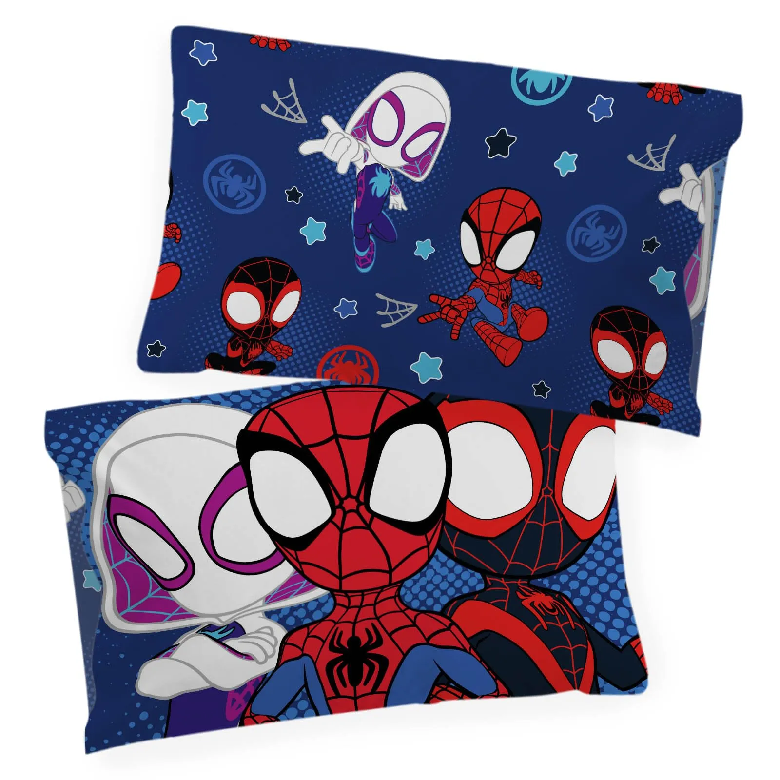 Jay Franco Set Copripiumone Singolo Marvel Spidey e i Suoi Incredibili Amici Vroom 100% Cotone con Federa 50x70 - immagine 4