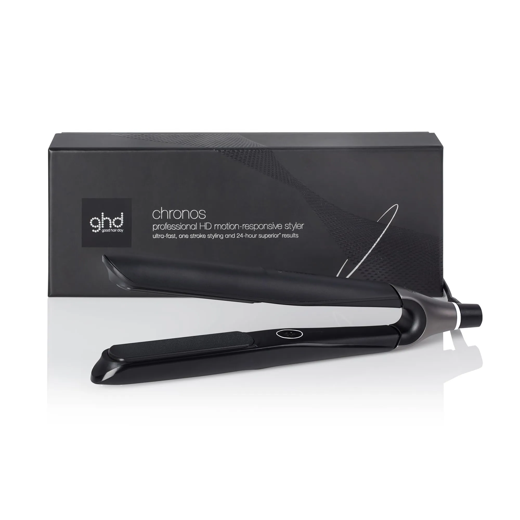 ghd Chronos Piastra Capelli Professionale con Lamelle in Ceramica, Nero - immagine 1