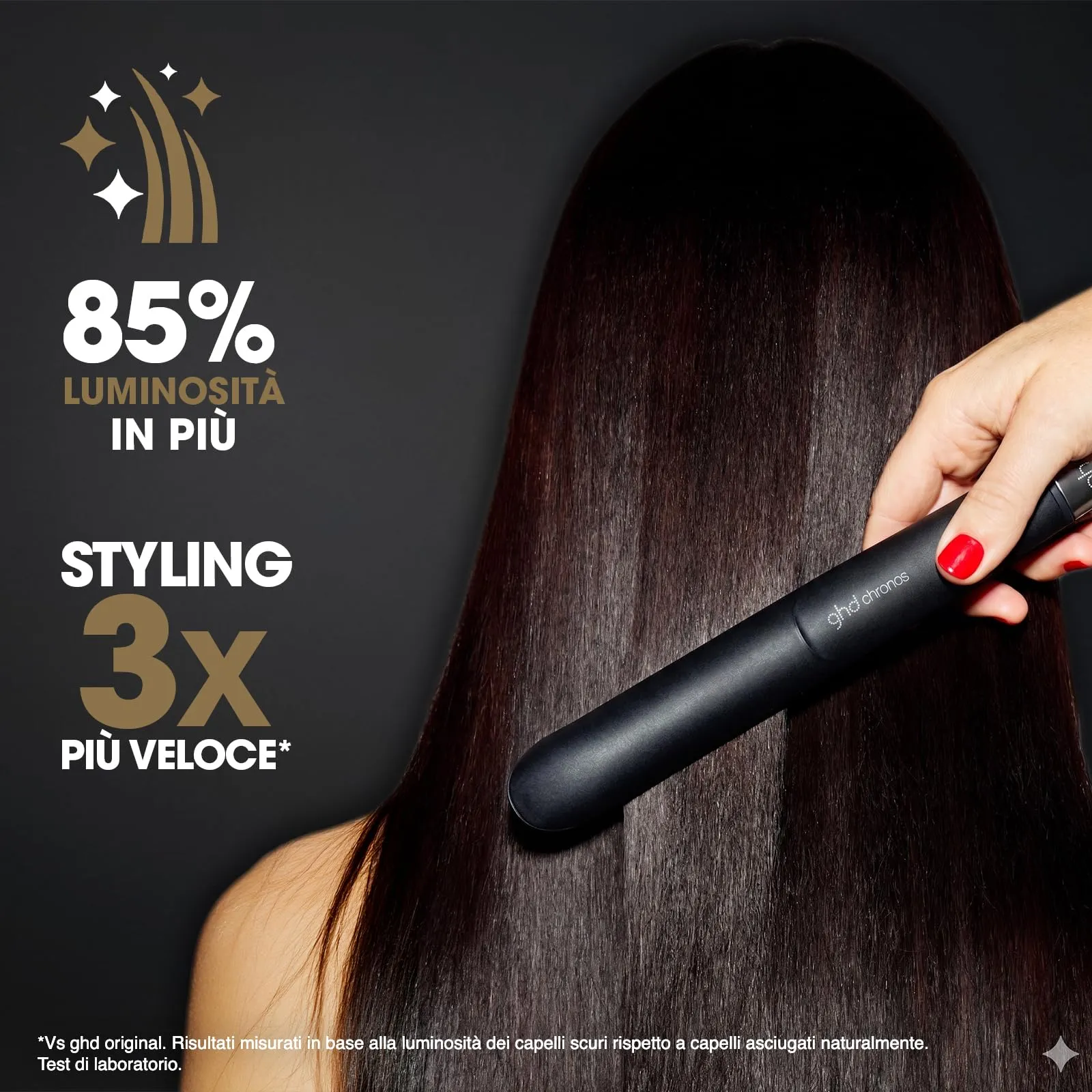 ghd Chronos Piastra Capelli Professionale con Lamelle in Ceramica, Nero - immagine 3