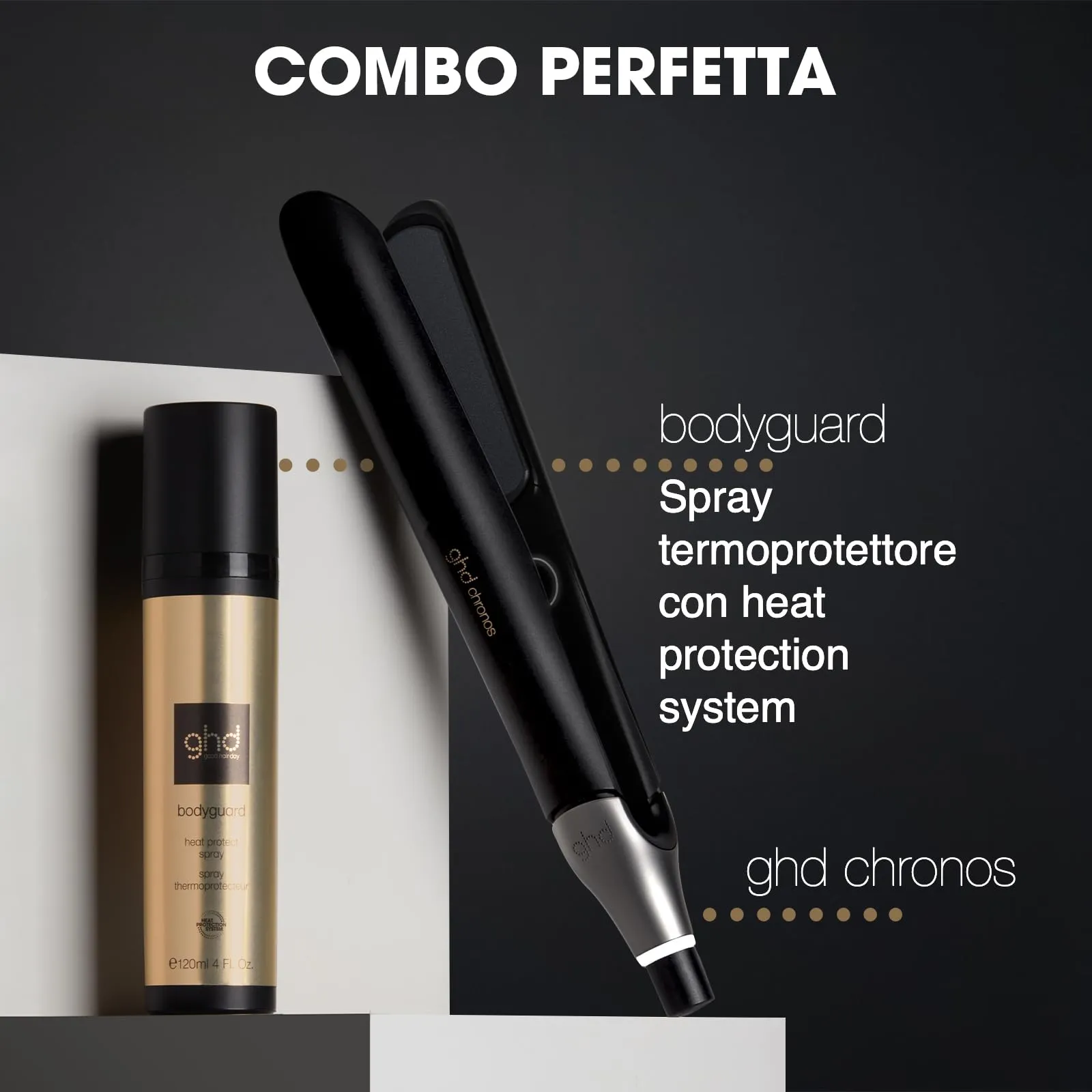 ghd Chronos Piastra Capelli Professionale con Lamelle in Ceramica, Nero - immagine 6
