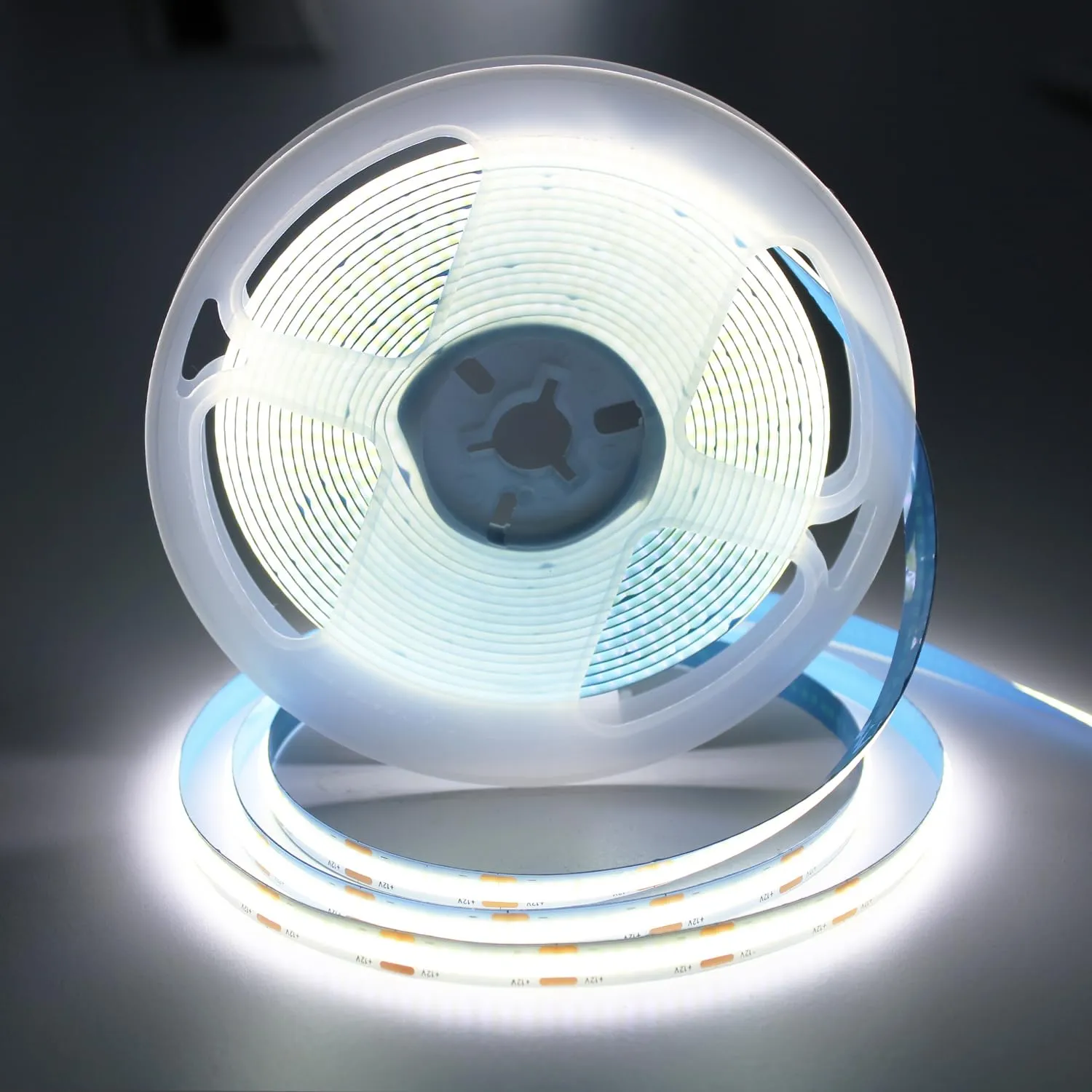 ShineBurky Striscia LED COB 5 Metri Bianco Freddo 12V CRI93+ - immagine 1