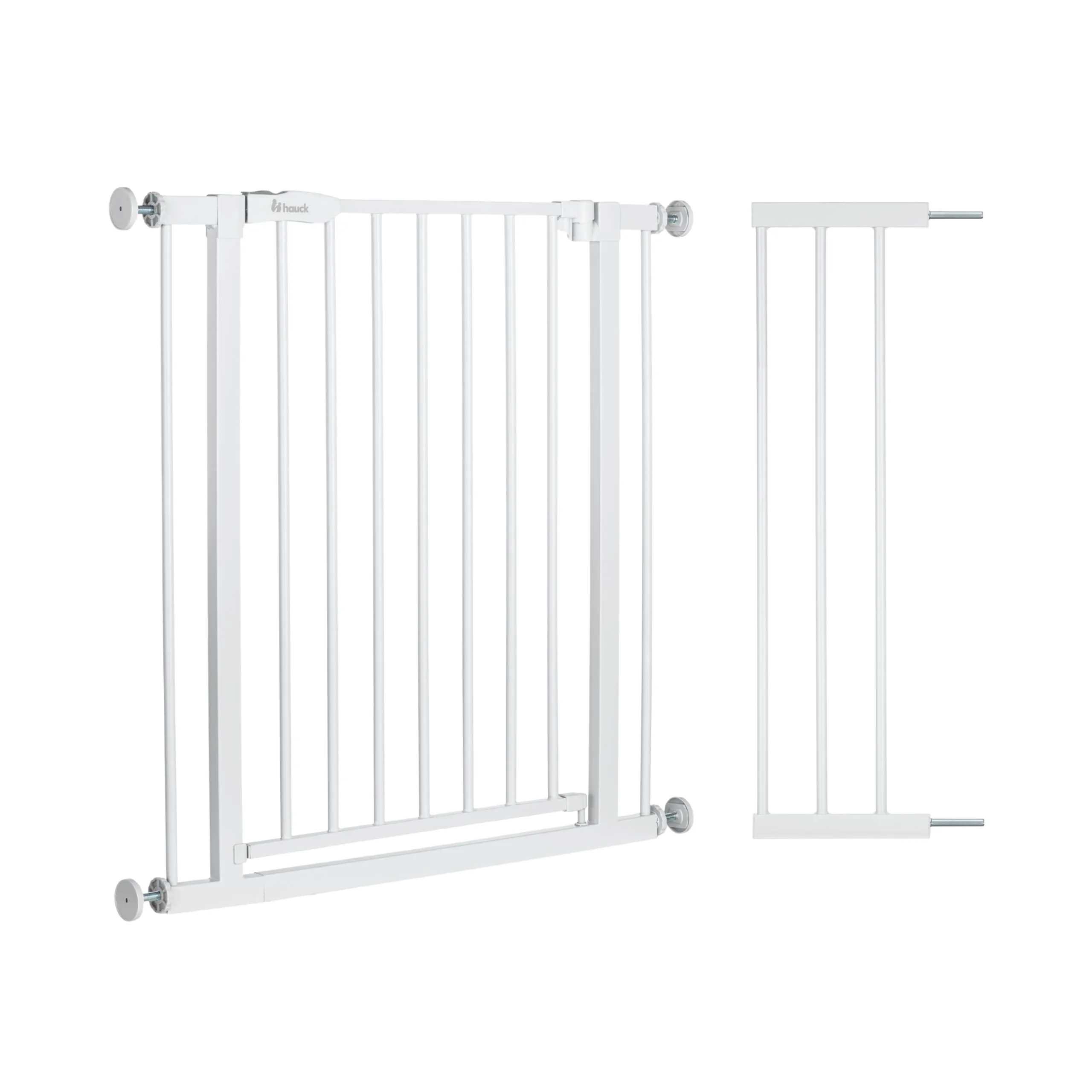 hauck Cancelletto di Sicurezza con Prolunga da 21 cm, senza Fori, White - immagine 1