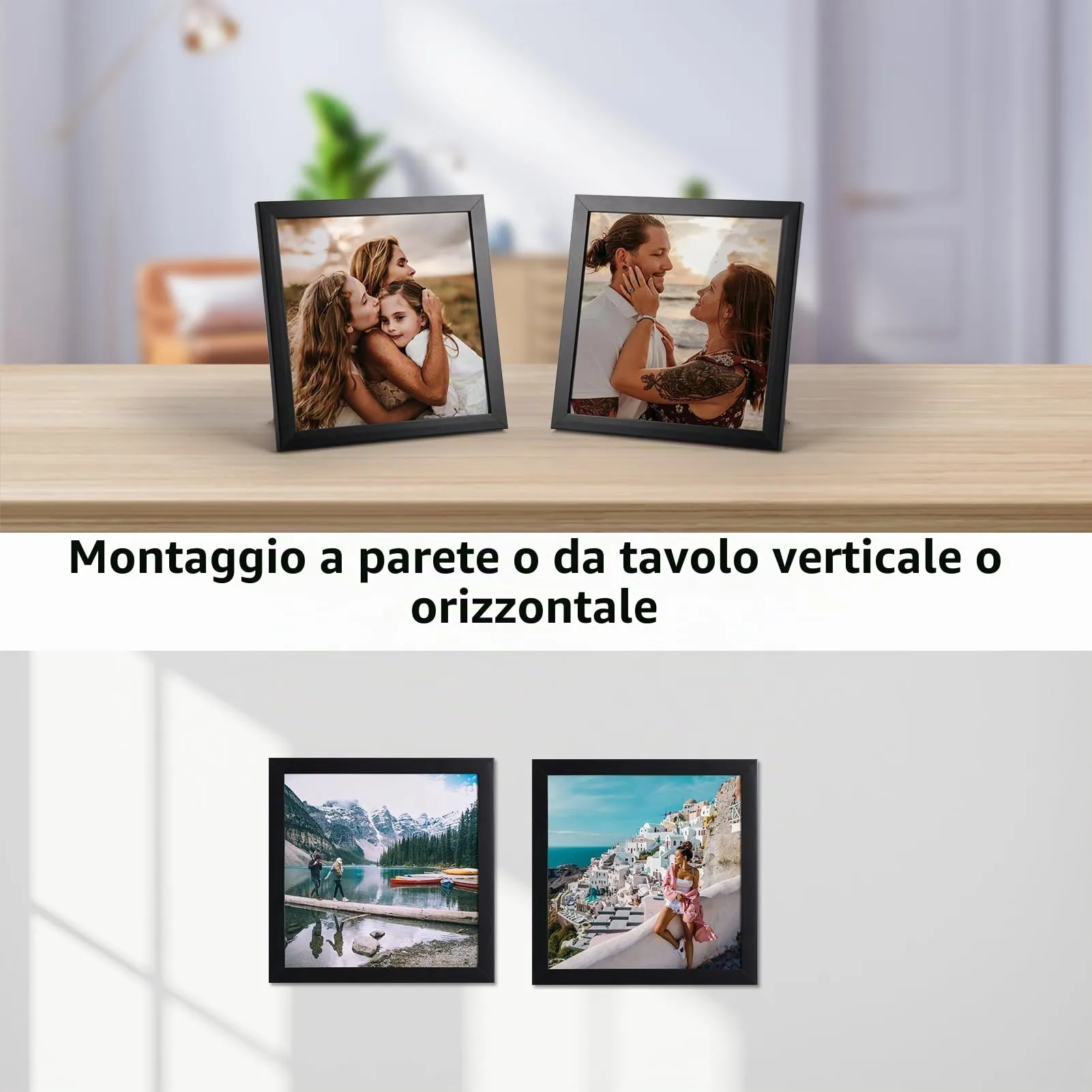 Giftgarden Cornice in PVC 15x15 cm, Nero, 1 Pezzo - immagine 3