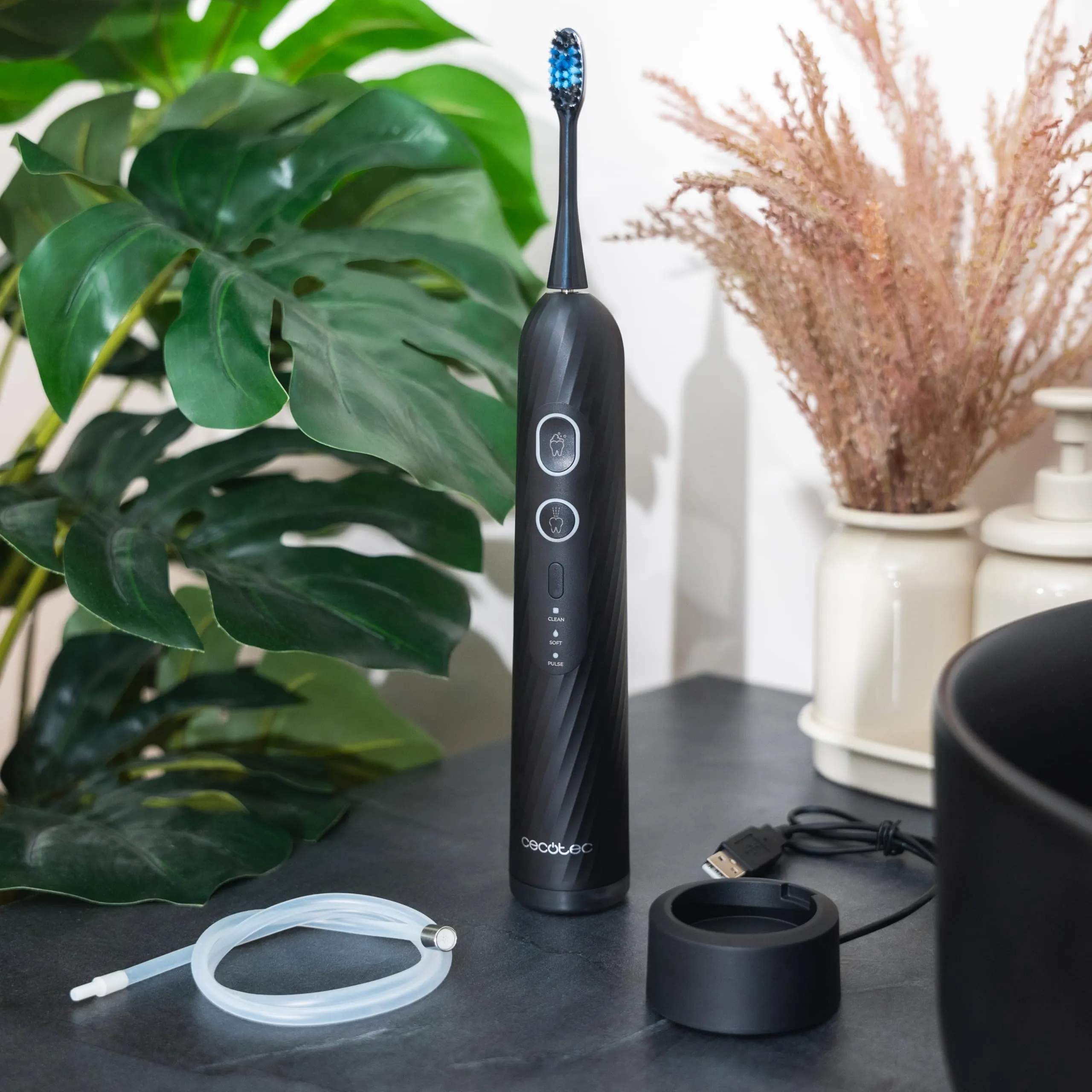 Cecotec ToothCare Jet Splash UltraSonic Spazzolino da Denti Elettrico e Irrigatore, Serbatoio 60ml, 3 Modalità, 2 Testine - immagine 9