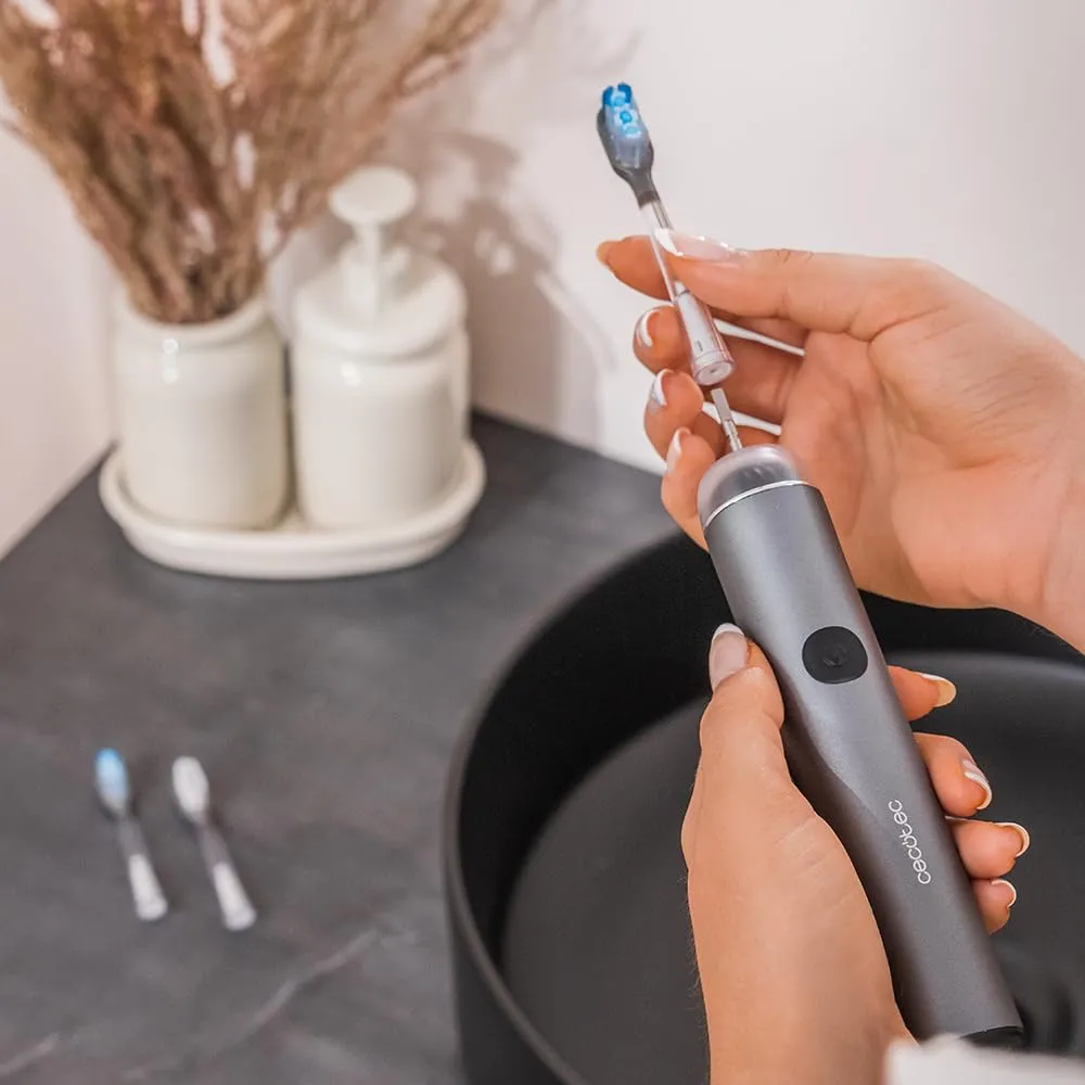 Cecotec ToothCare UltraSonic EliteSwing Spazzolino Elettrico Sonico, 4 Modalità, 66000 giri/min, Motore Brushless, 2 Teste, Autonomia 30 Giorni - immagine 6