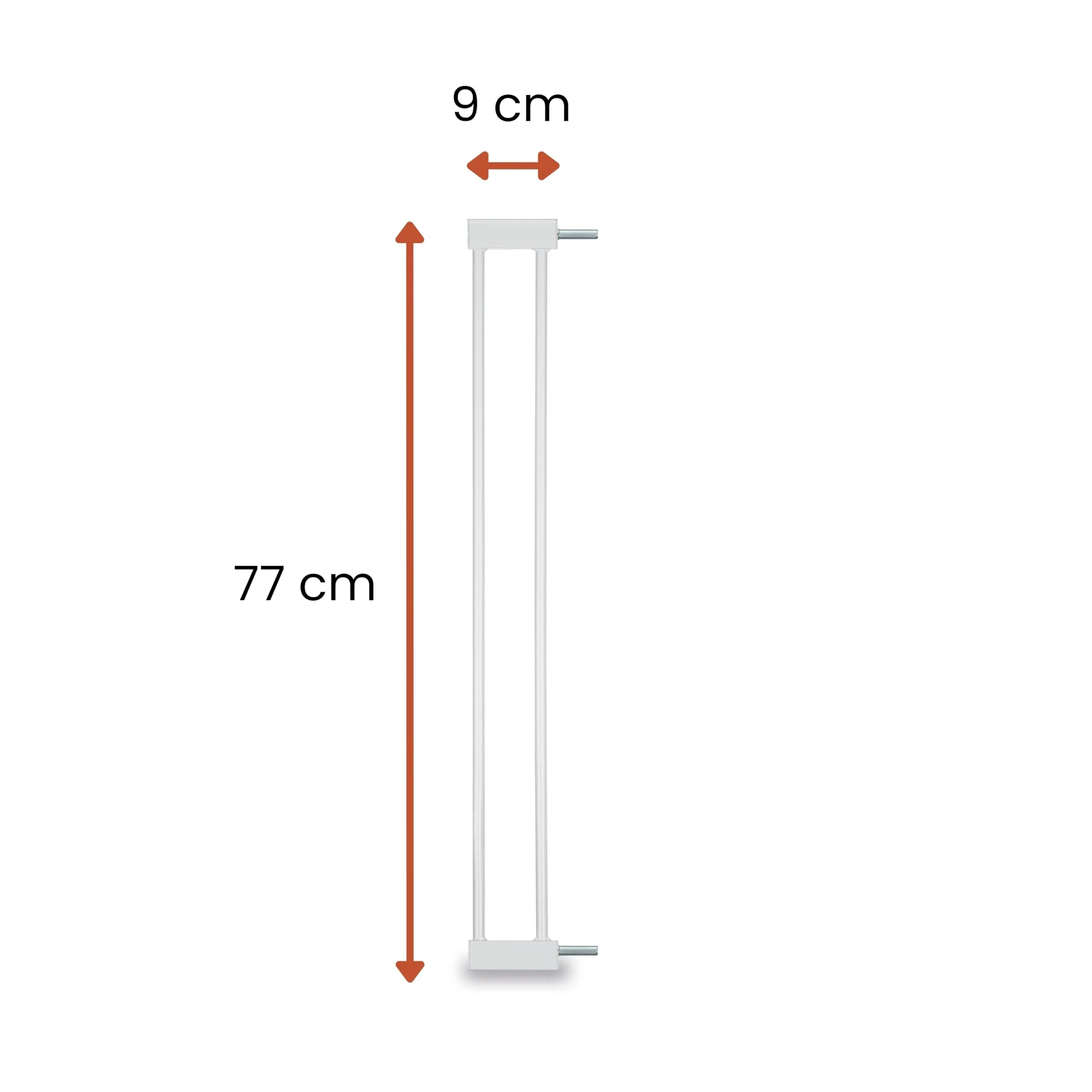 hauck Prolunga 9 cm per Cancelletto Porta e Scale, White - immagine 2