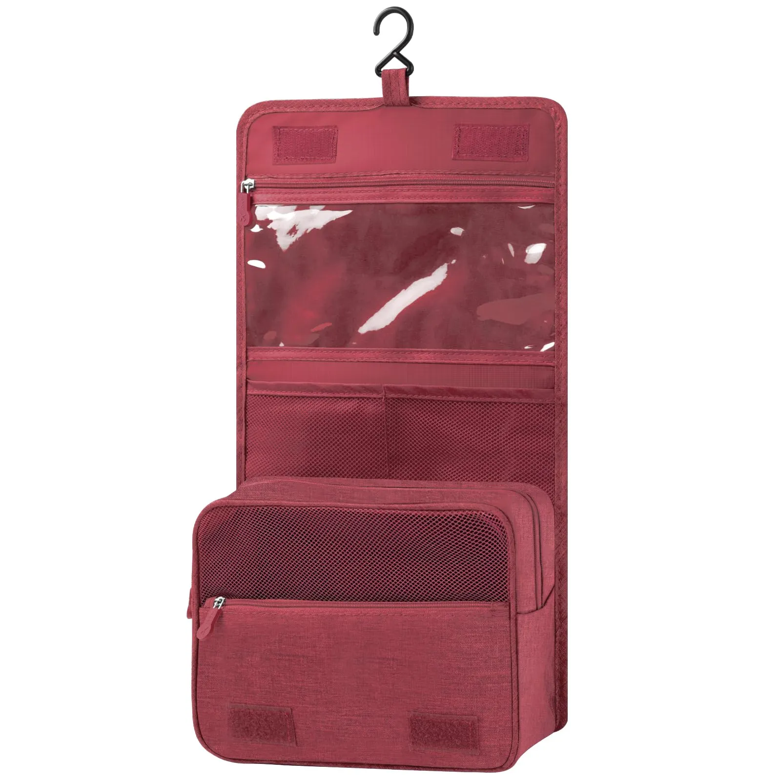 AiQInu Beauty Case da Viaggio, Borsa da Toilette Impermeabile con Gancio per Appendere - immagine 1