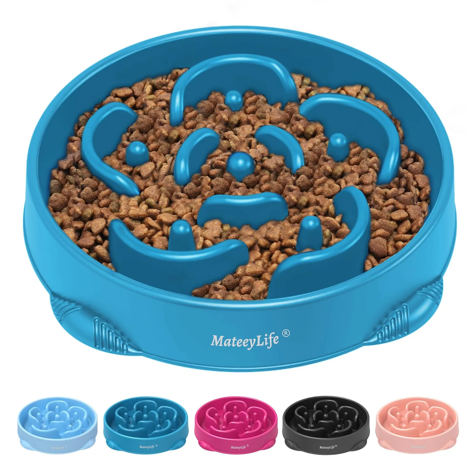 MateeyLife Ciotola per Cani con Alimentazione Lenta, Anti-Soffocamento e Labirinto, Taglia Grande - immagine 1