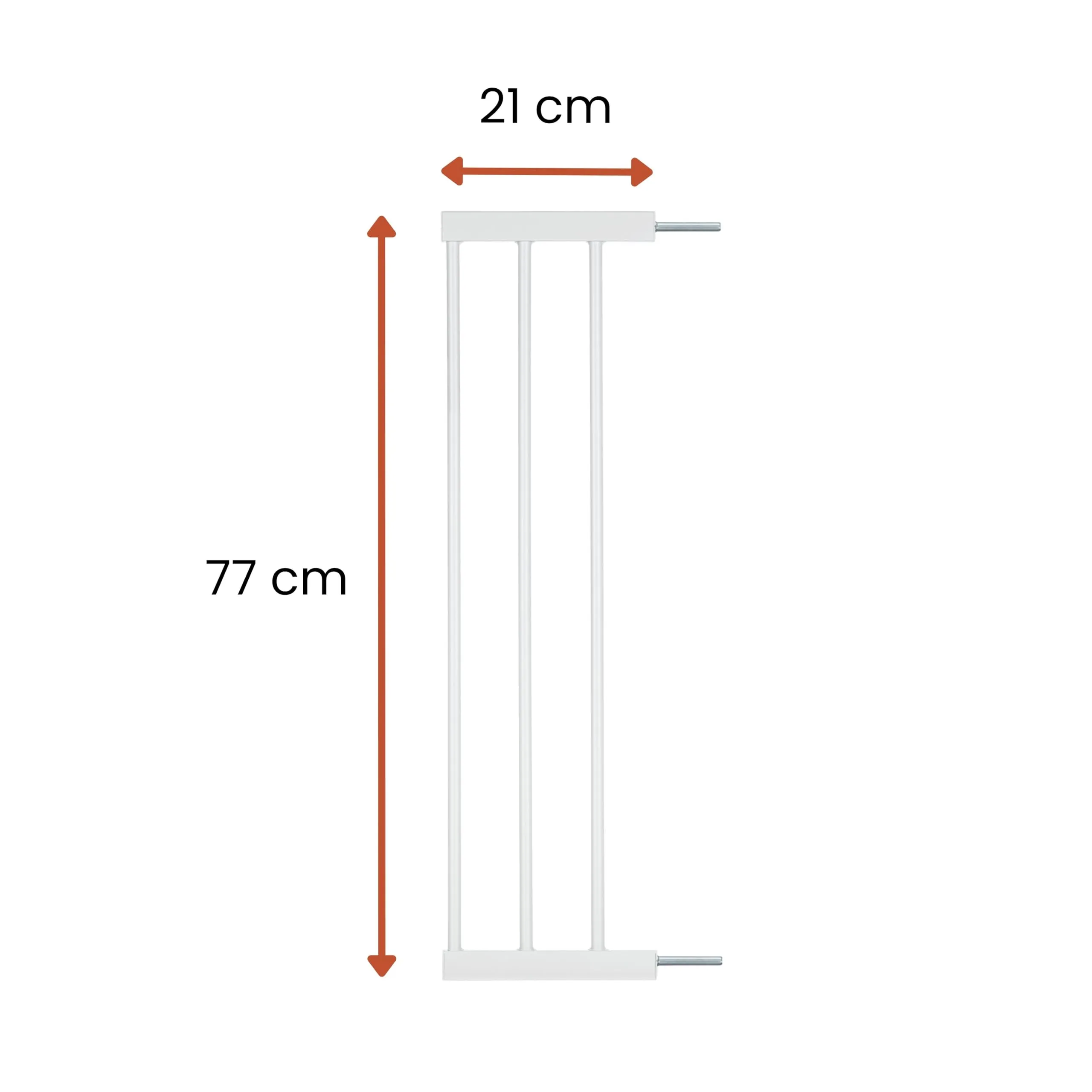 hauck Prolunga 21 cm per Cancelletto Porta e Scale senza Fori, White - immagine 2