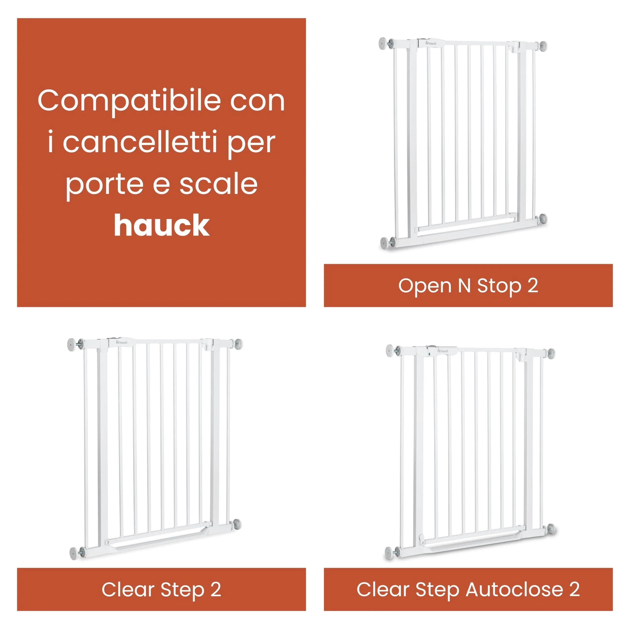 hauck Prolunga 21 cm per Cancelletto Porta e Scale senza Fori, White - immagine 3