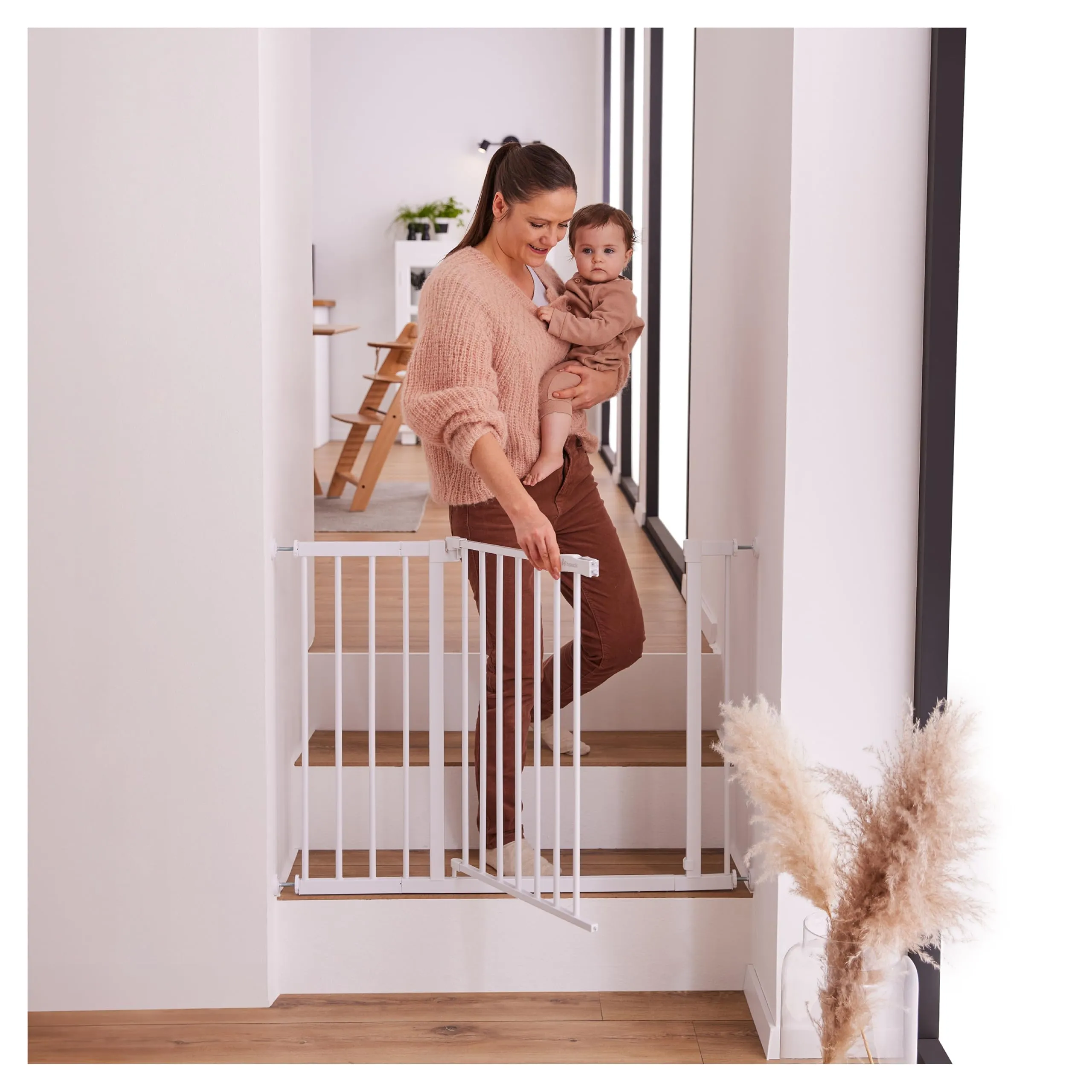 hauck Prolunga 21 cm per Cancelletto Porta e Scale senza Fori, White - immagine 7