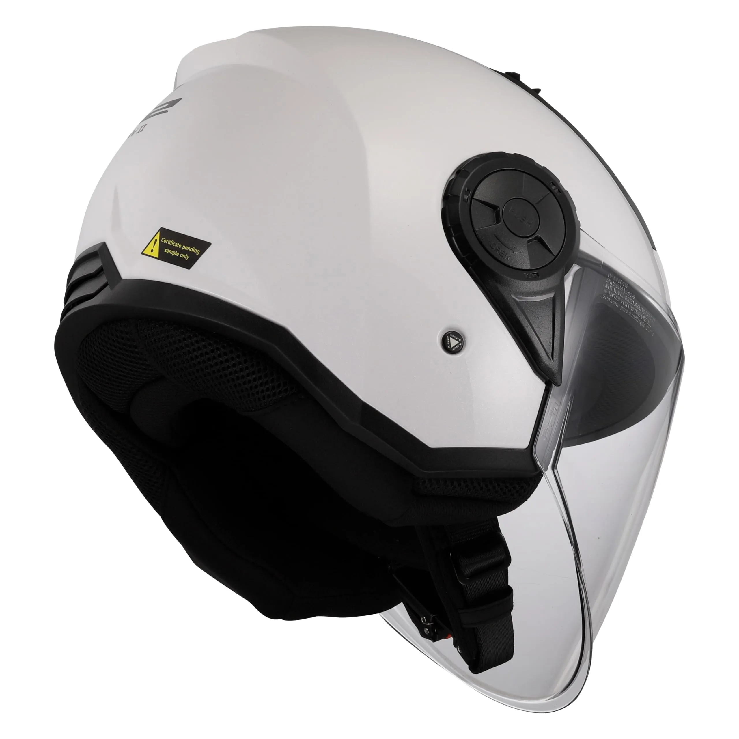LS2 Airflow II Jet Helmet - Gloss White, L - immagine 8