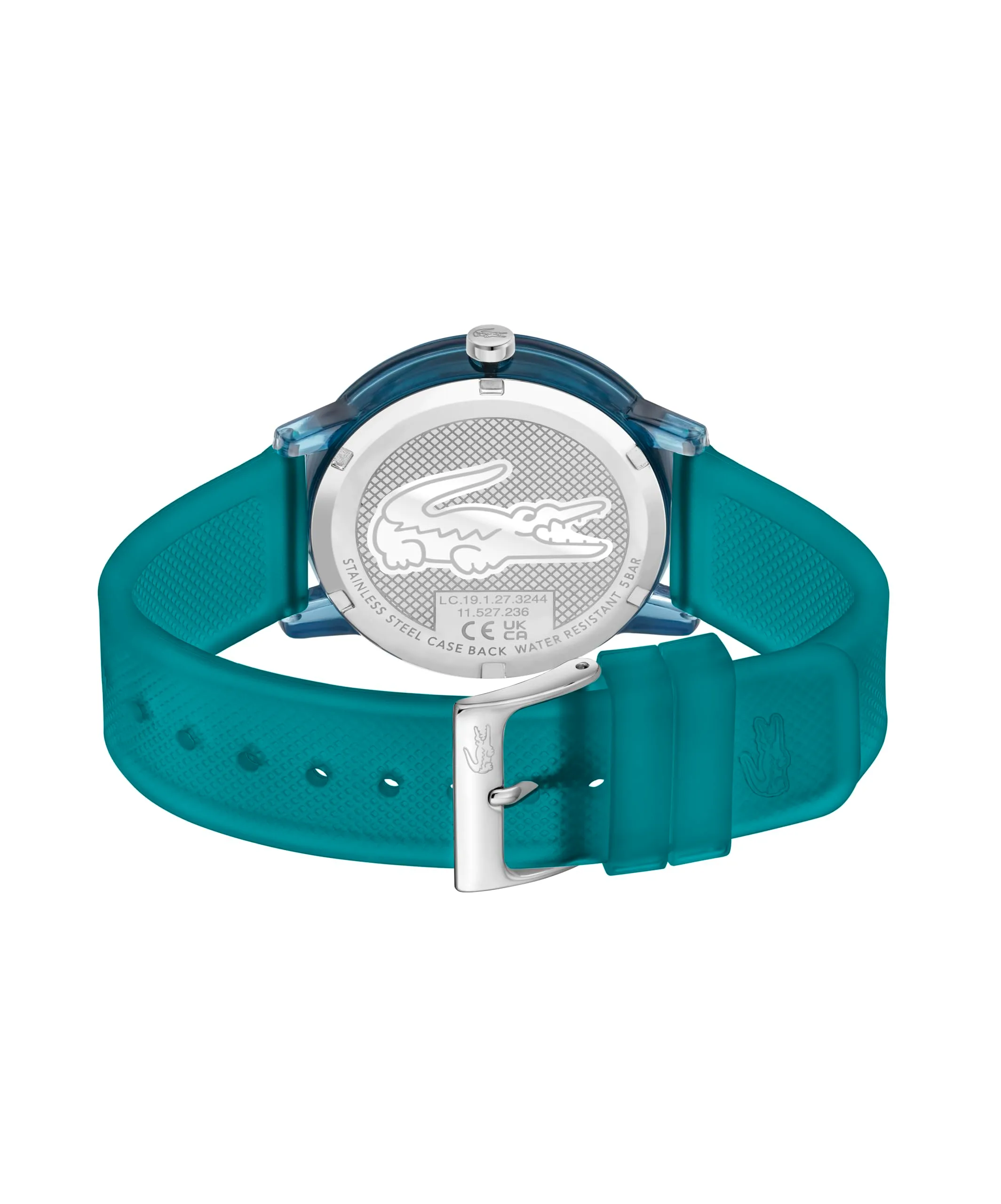 Lacoste 12.12 Orologio al Quarzo Cinturino in Silicone Blu Semitrasparente 2011318 - immagine 3