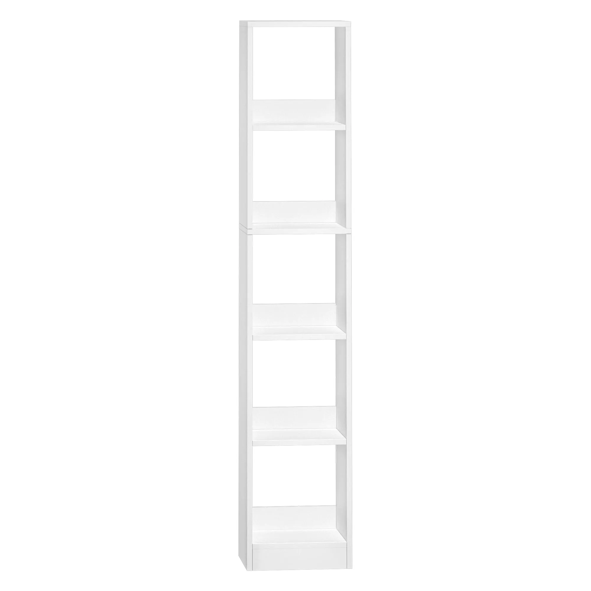 Hzuaneri Libreria a 5 Ripiani, 24 x 30 x 153,2 cm, Bianco - immagine 9