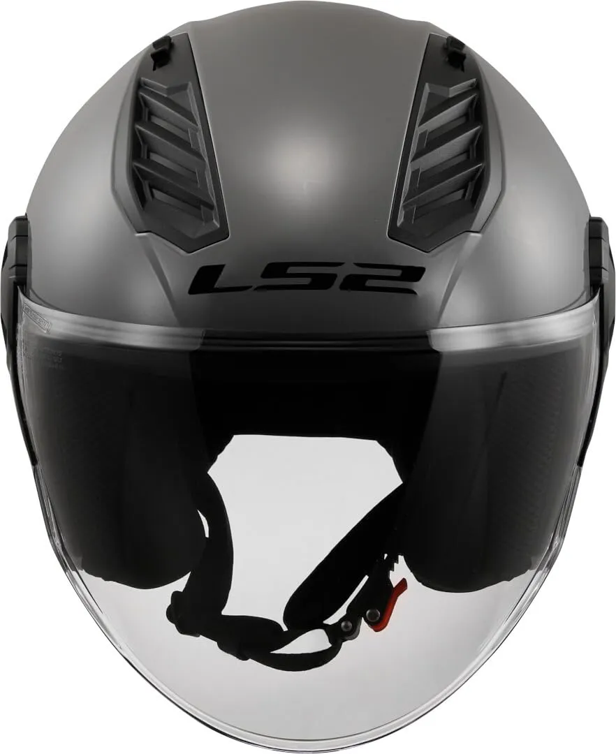 LS2 Airflow II Jet Motorcycle Helmet - Nardo Grey, XXL - immagine 5