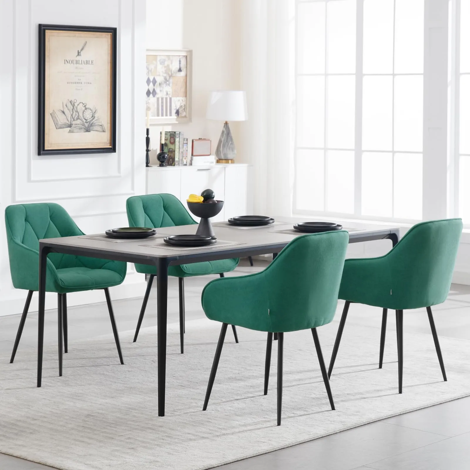 WOLTU Set di 2 Sedie da Pranzo con Braccioli e Schienale, EZS02ts-2 - immagine 2