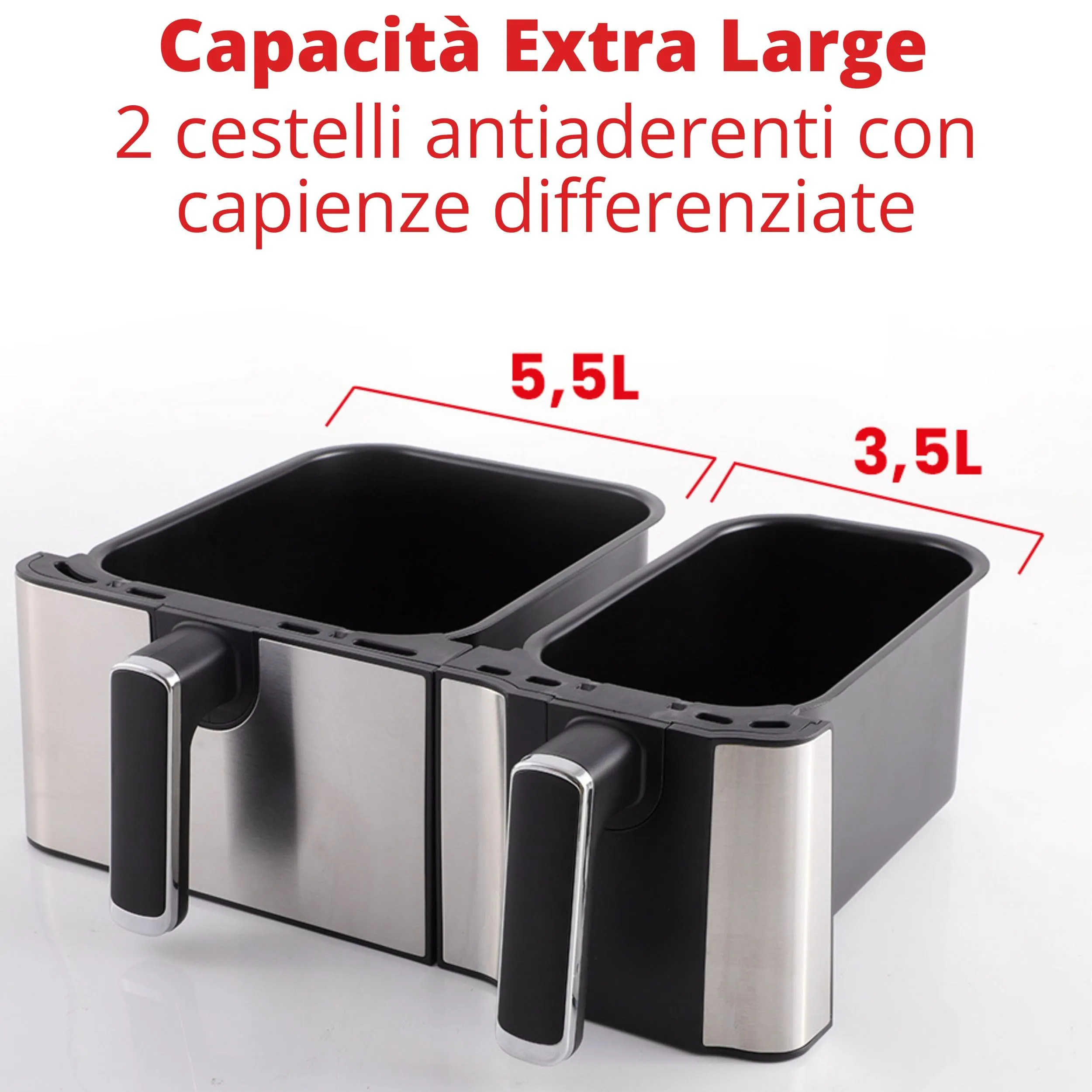 Ardes Eldorada Dual Friggitrice ad aria doppia 8 in 1 9L - immagine 2