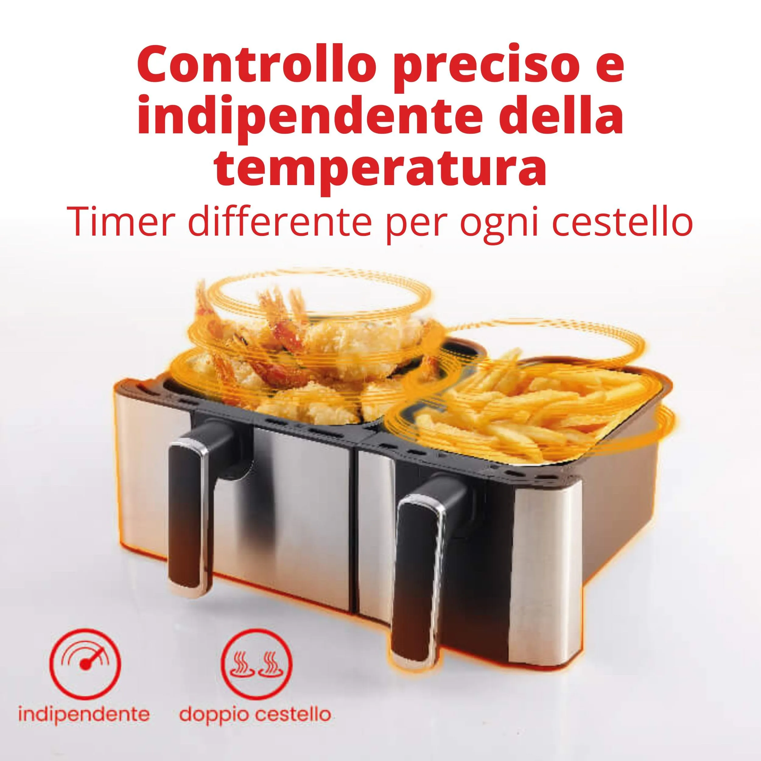 Ardes Eldorada Dual Friggitrice ad aria doppia 8 in 1 9L - immagine 3