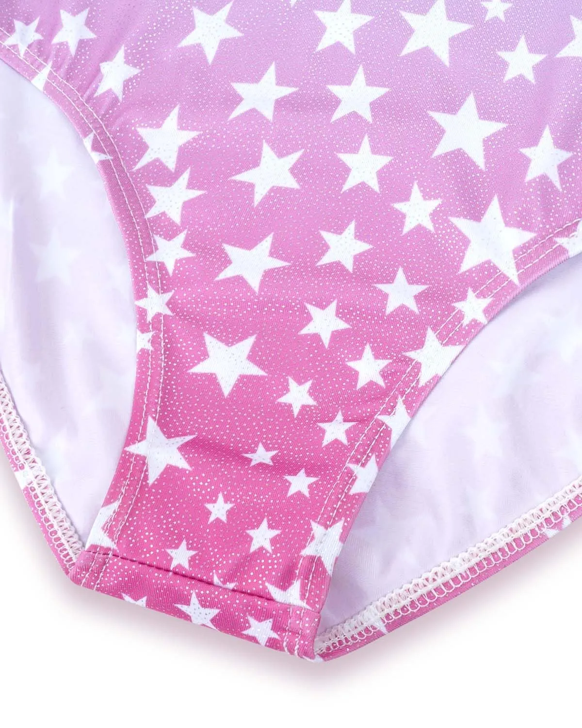 Gogokids Set da ginnastica a tre pezzi per ragazze, body senza maniche, pantaloncini e fascia, rosa - immagine 5