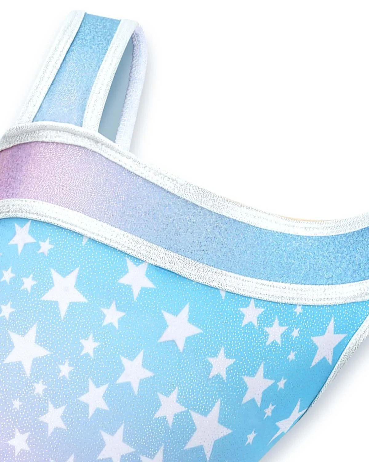 Gogokids Set da Ginnastica 3 Pezzi per Ragazze, Body senza Maniche, Pantaloncini e Fascia, Rosa - immagine 3
